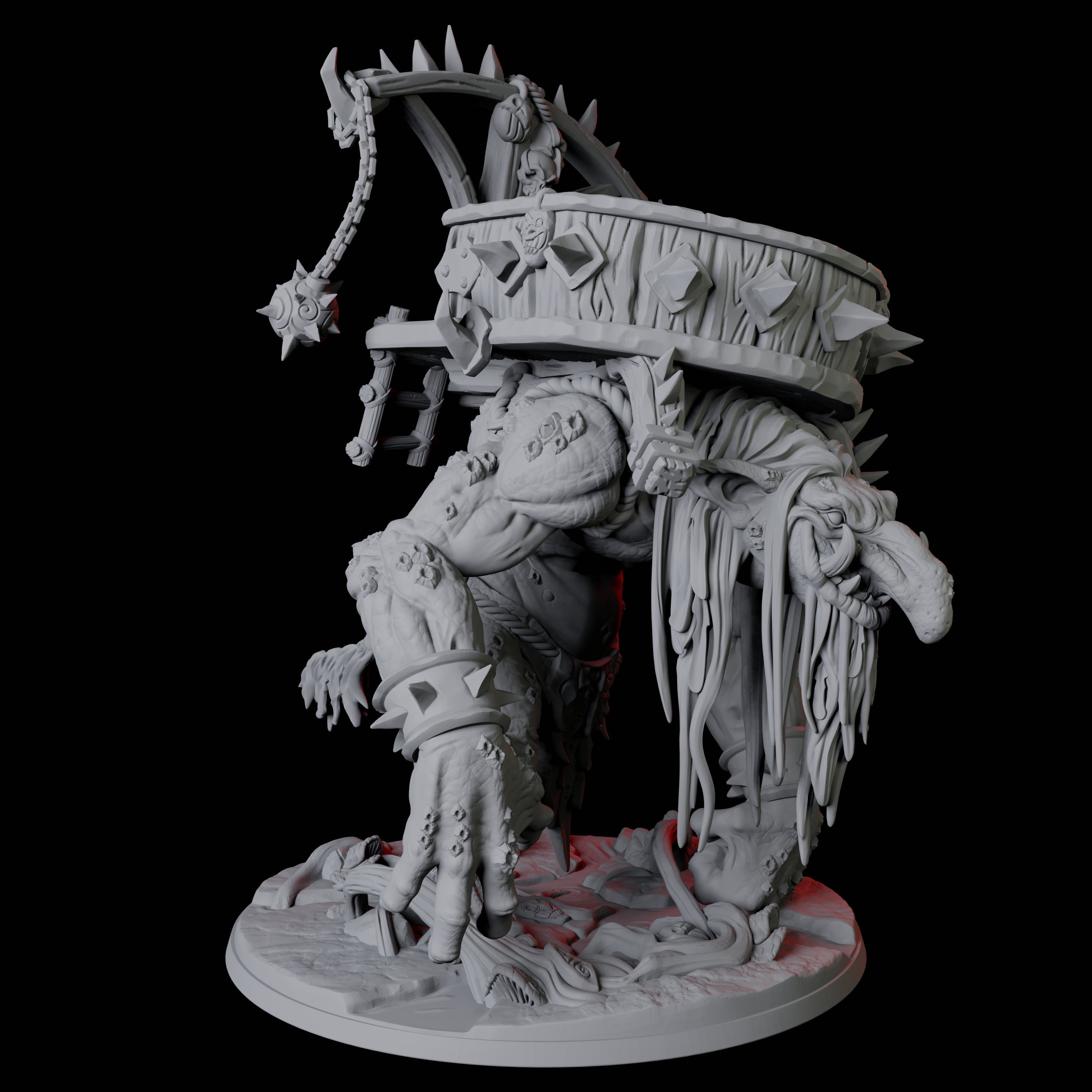 Swamp Troll Miniature for Dungeons and Dragons, Pathfinder or other TTRPGs