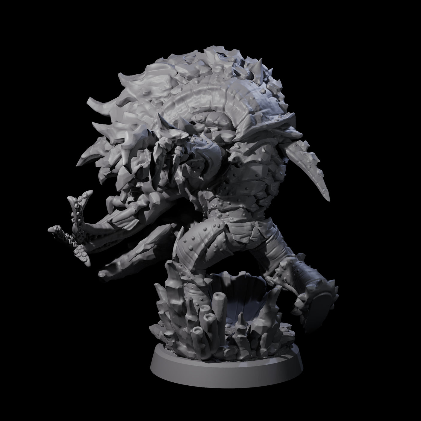 Swarming Wastrilith A Miniature for Dungeons and Dragons, Pathfinder or other TTRPGs