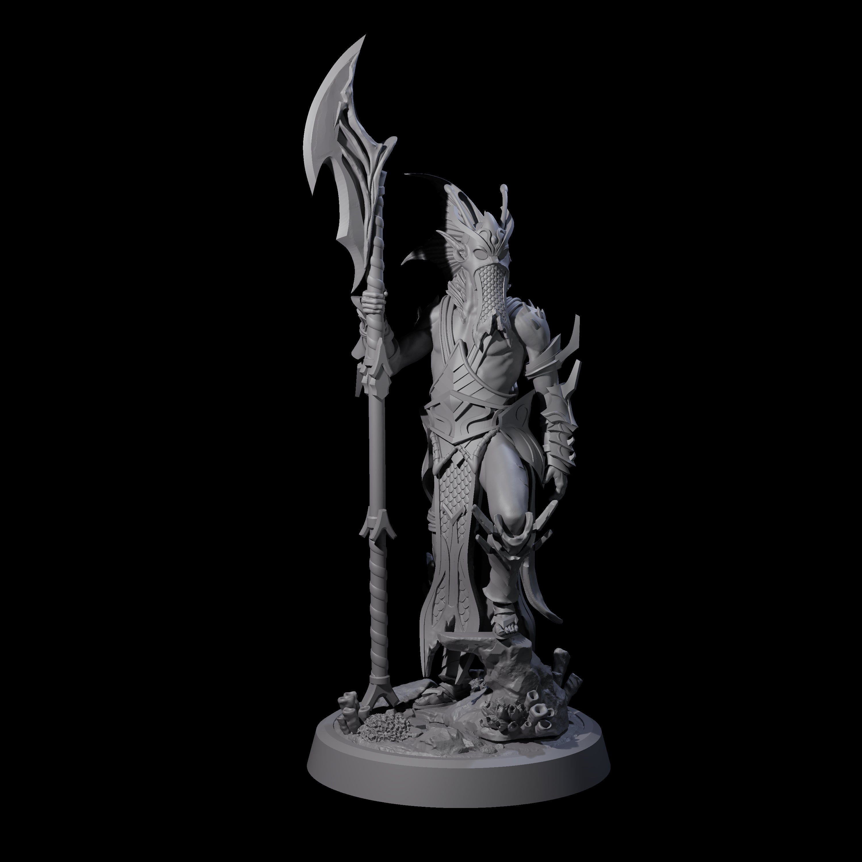 Swinging Abyssal Myrmidon C Miniature for Dungeons and Dragons, Pathfinder or other TTRPGs