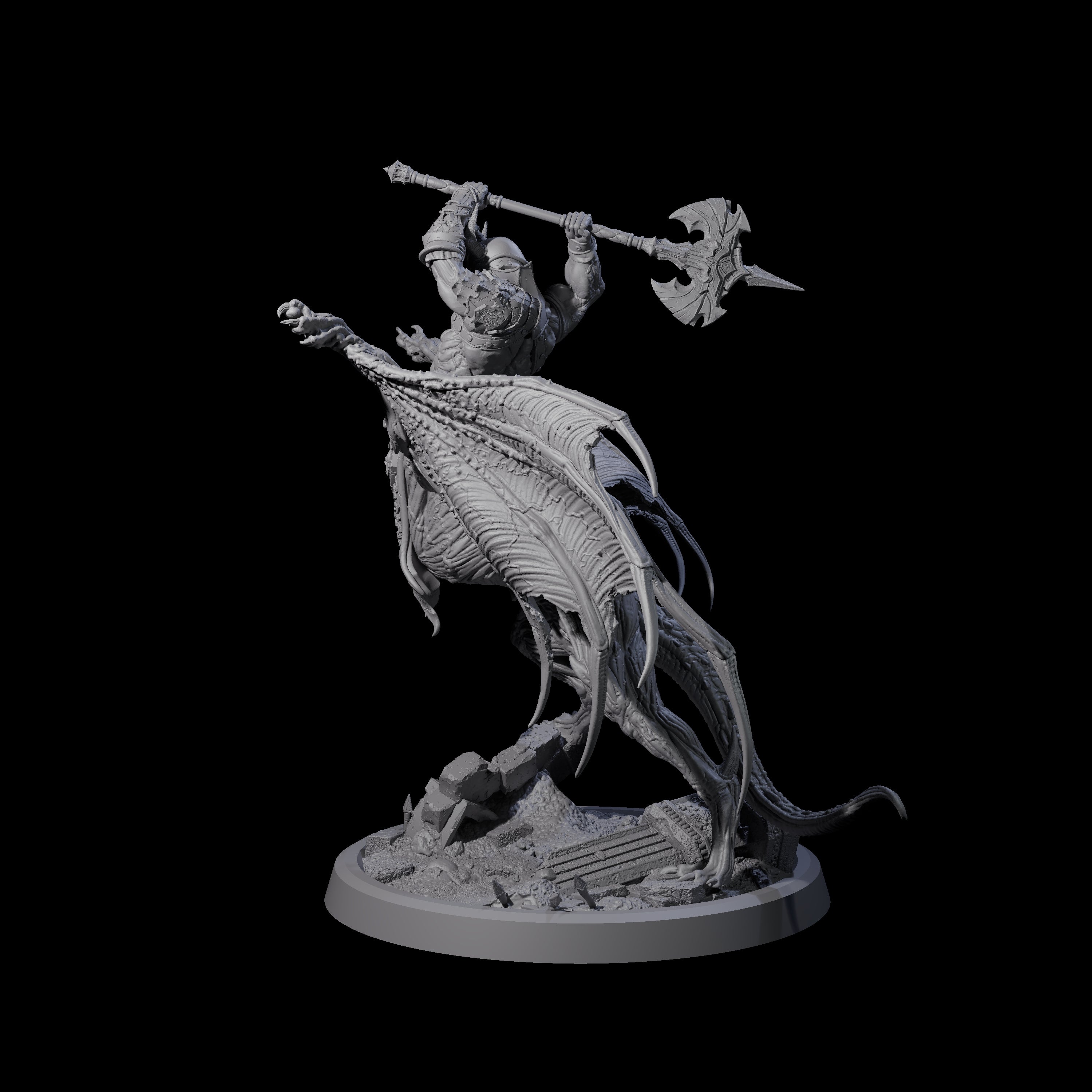 Swinging Bat-Like Cambion B Miniature for Dungeons and Dragons, Pathfinder or other TTRPGs