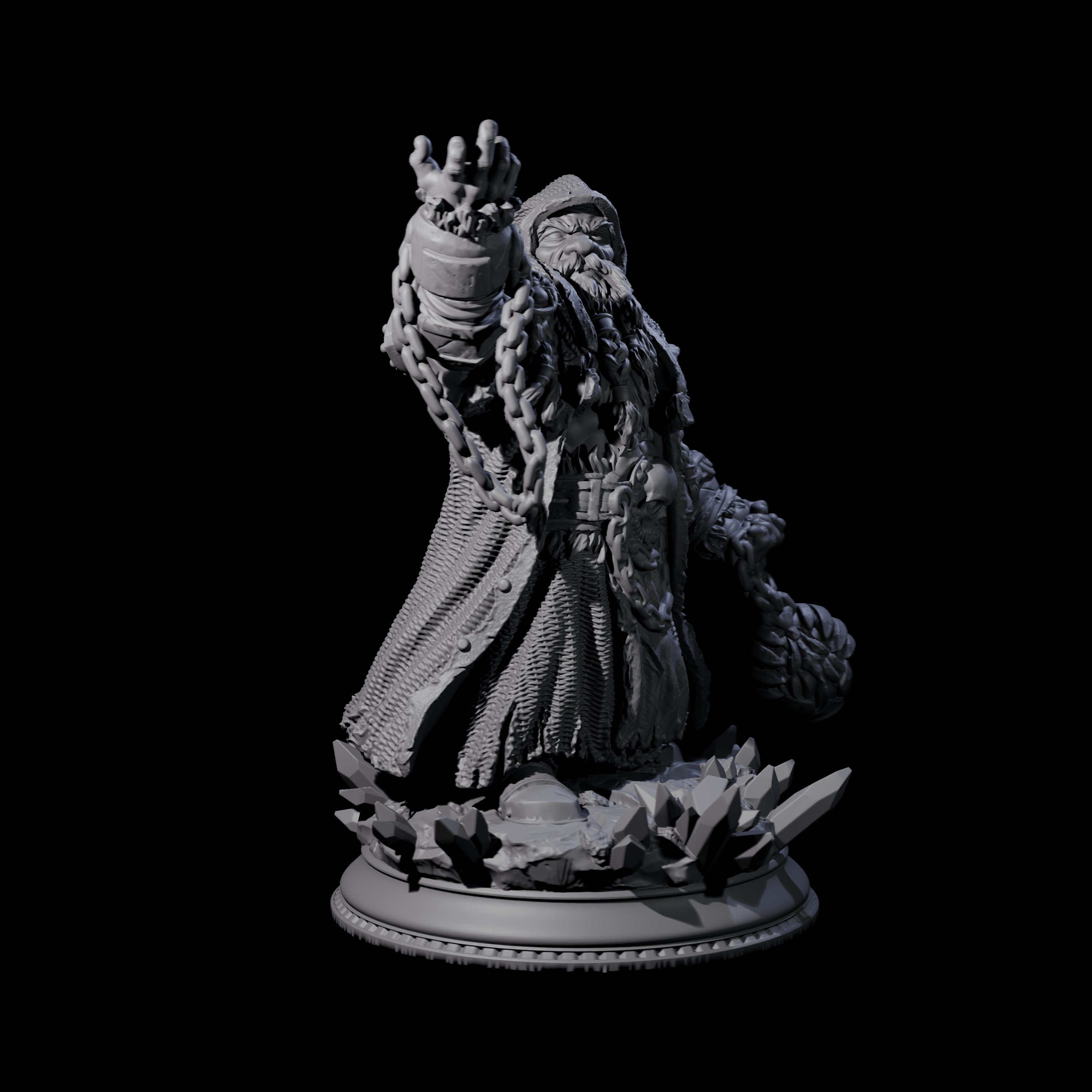Swinging Death Cleric Miniature for Dungeons and Dragons, Pathfinder or other TTRPGs