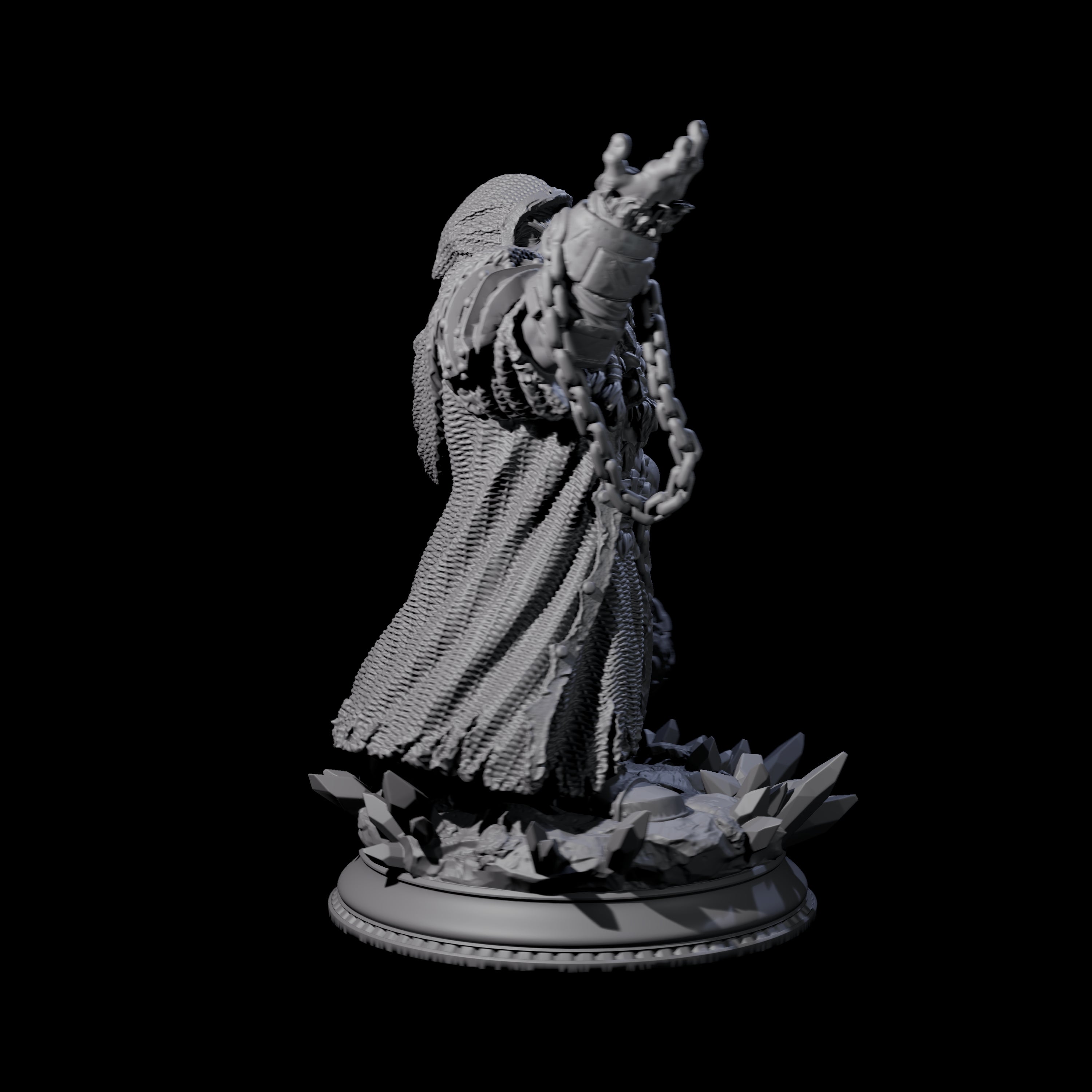 Swinging Death Cleric Miniature for Dungeons and Dragons, Pathfinder or other TTRPGs