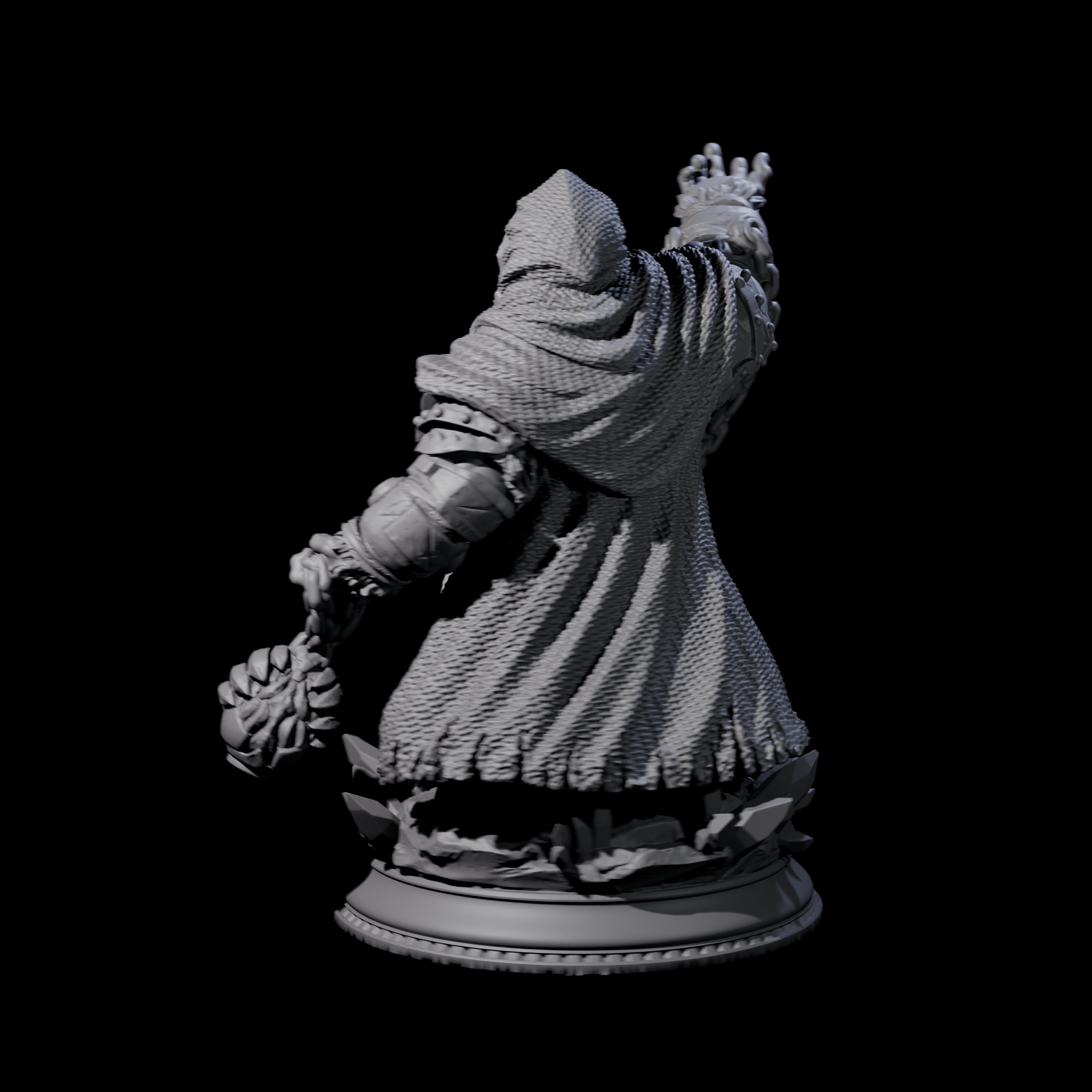 Swinging Death Cleric Miniature for Dungeons and Dragons, Pathfinder or other TTRPGs