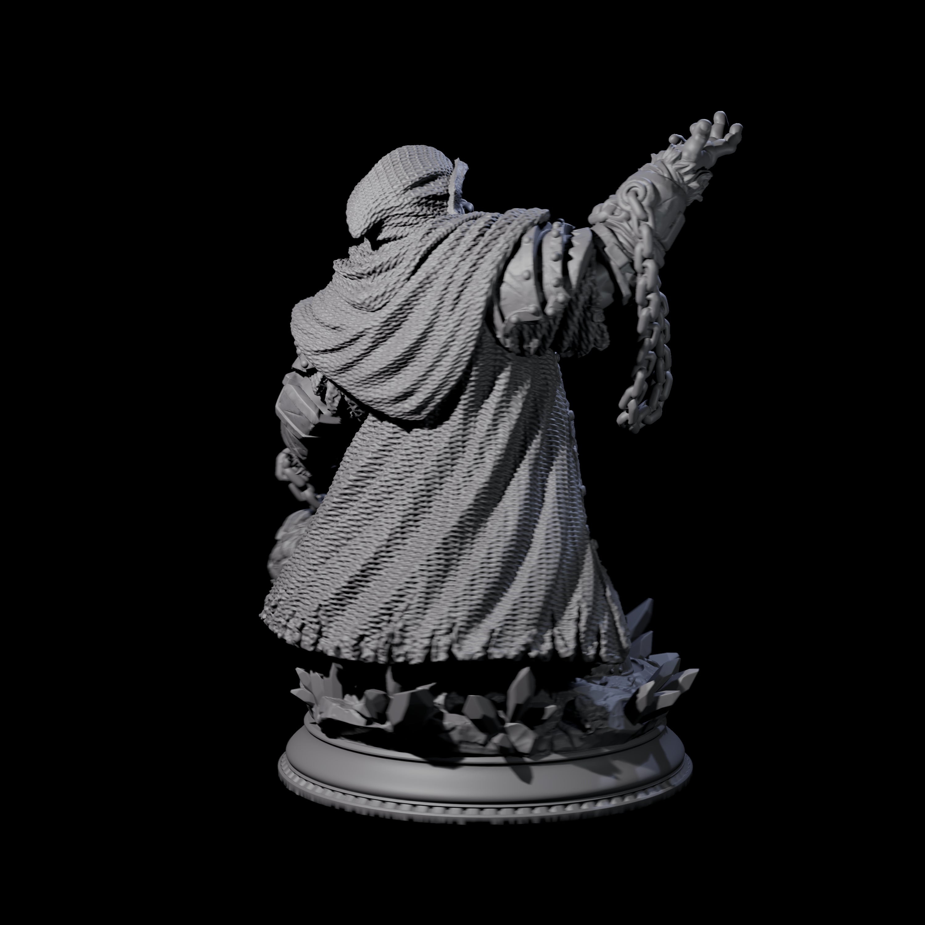 Swinging Death Cleric Miniature for Dungeons and Dragons, Pathfinder or other TTRPGs
