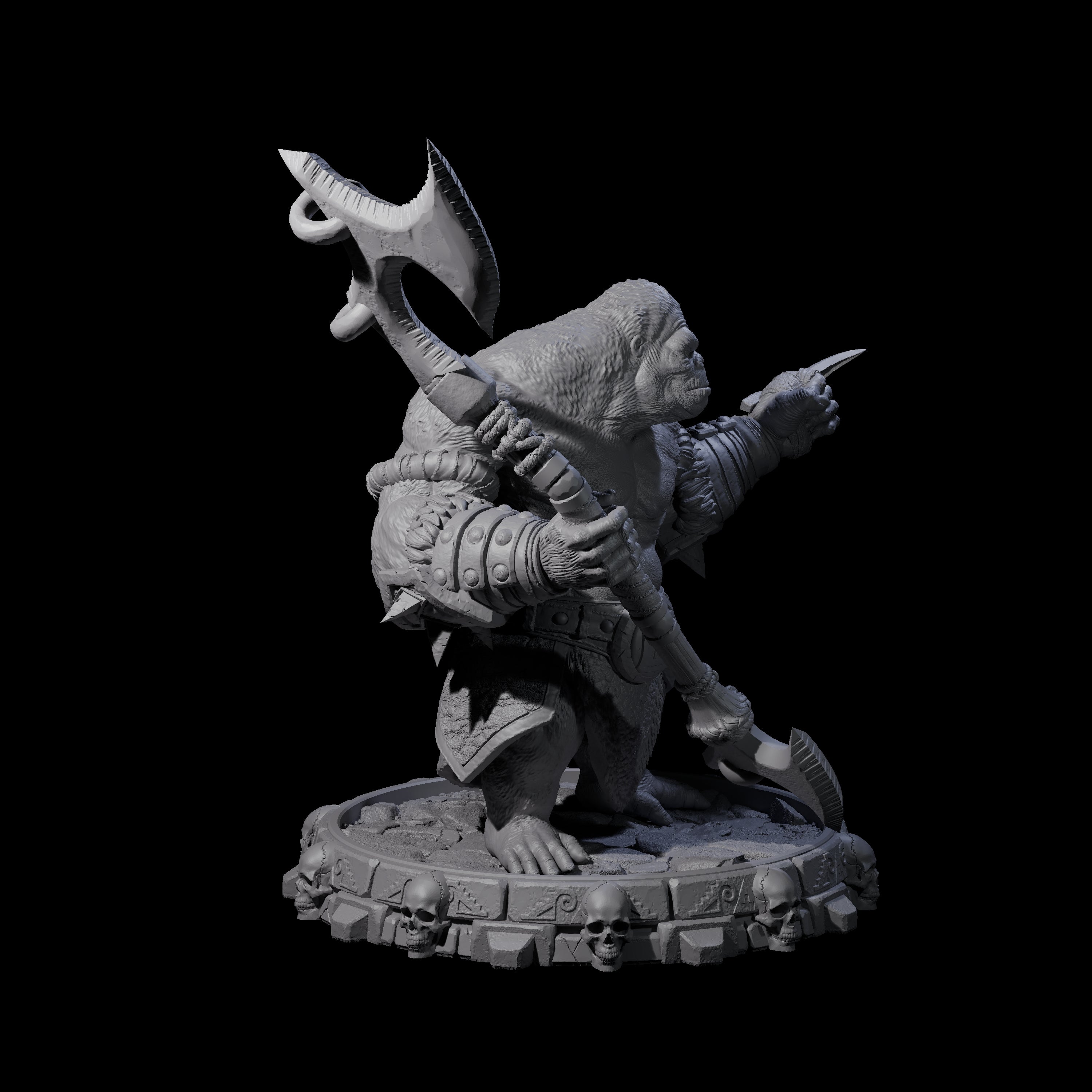 Swinging Hadozee A Miniature for Dungeons and Dragons, Pathfinder or other TTRPGs