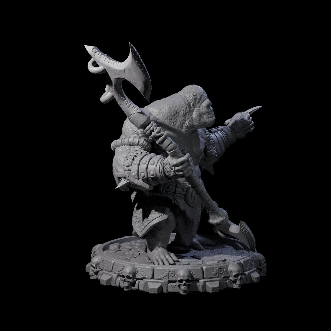 Swinging Hadozee A Miniature for Dungeons and Dragons, Pathfinder or other TTRPGs