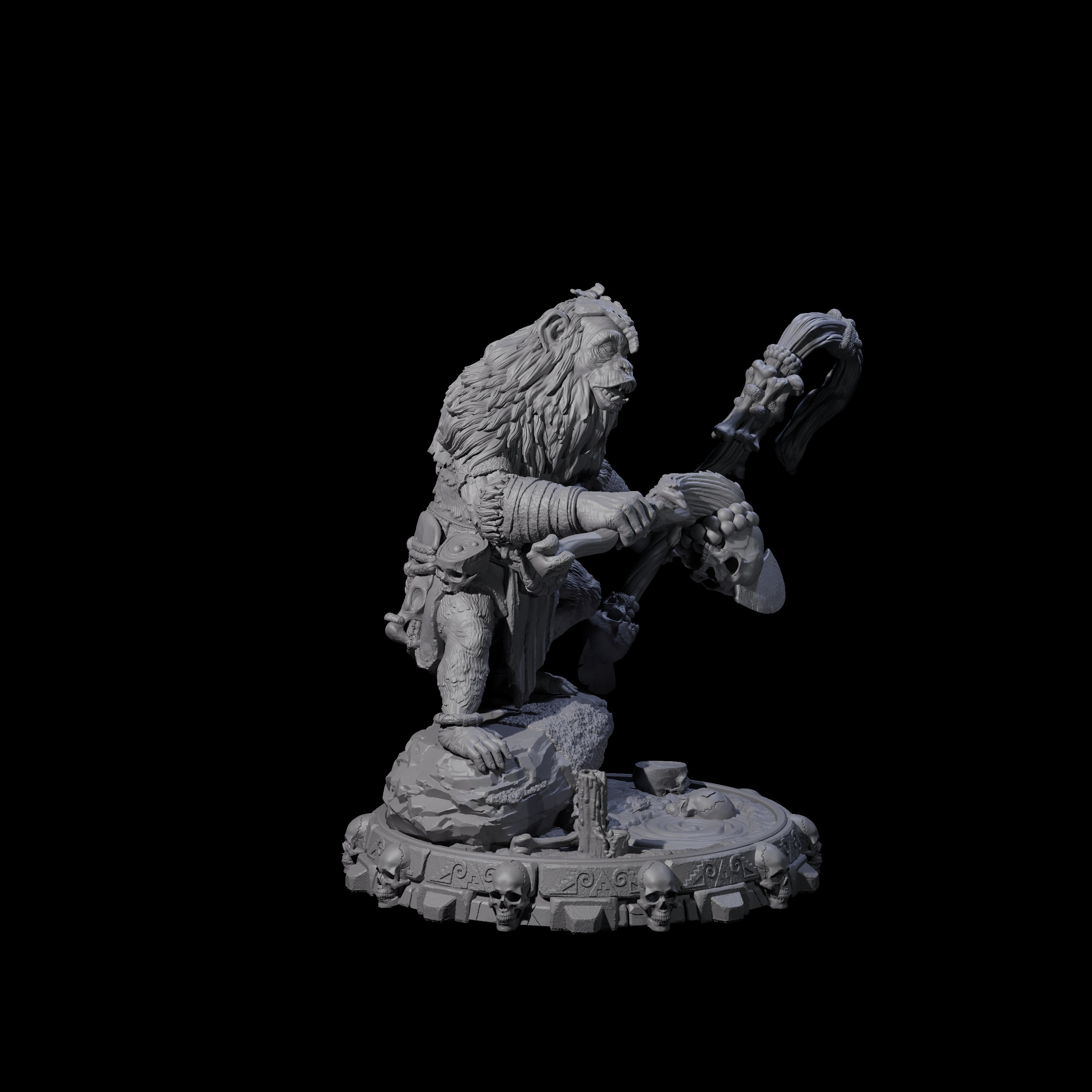 Swinging Hadozee B Miniature for Dungeons and Dragons, Pathfinder or other TTRPGs
