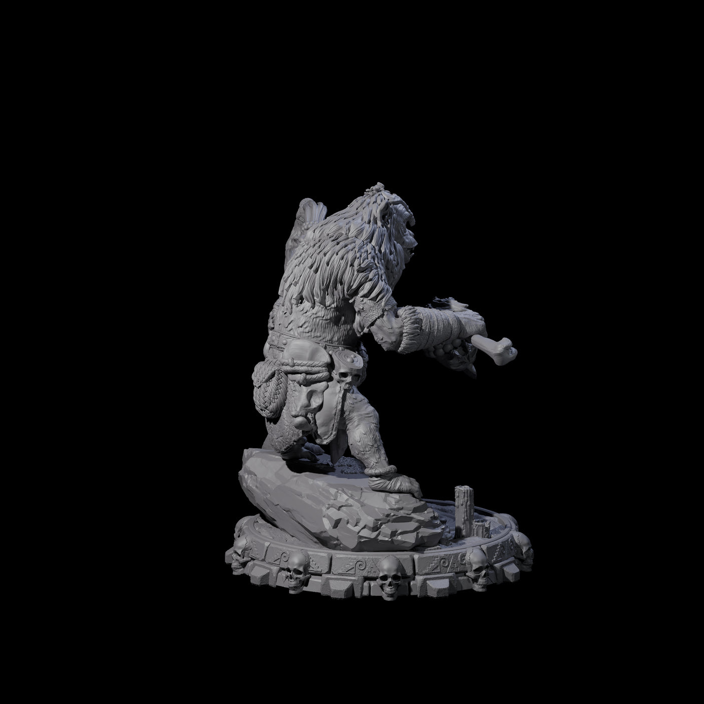 Swinging Hadozee B Miniature for Dungeons and Dragons, Pathfinder or other TTRPGs