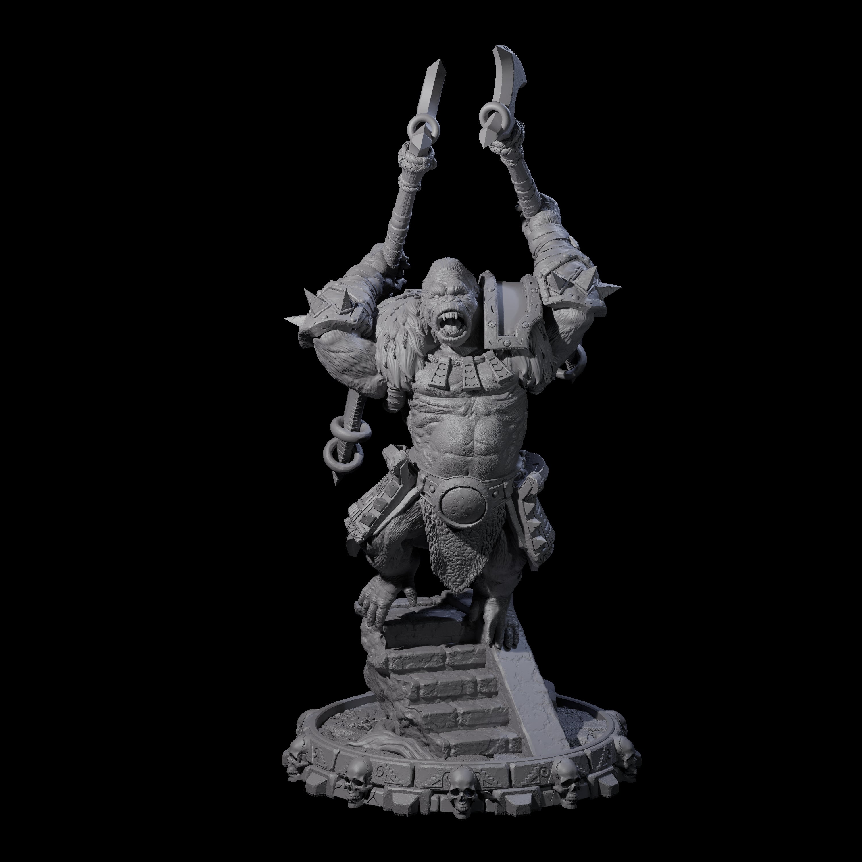 Swinging Hadozee E Miniature for Dungeons and Dragons, Pathfinder or other TTRPGs