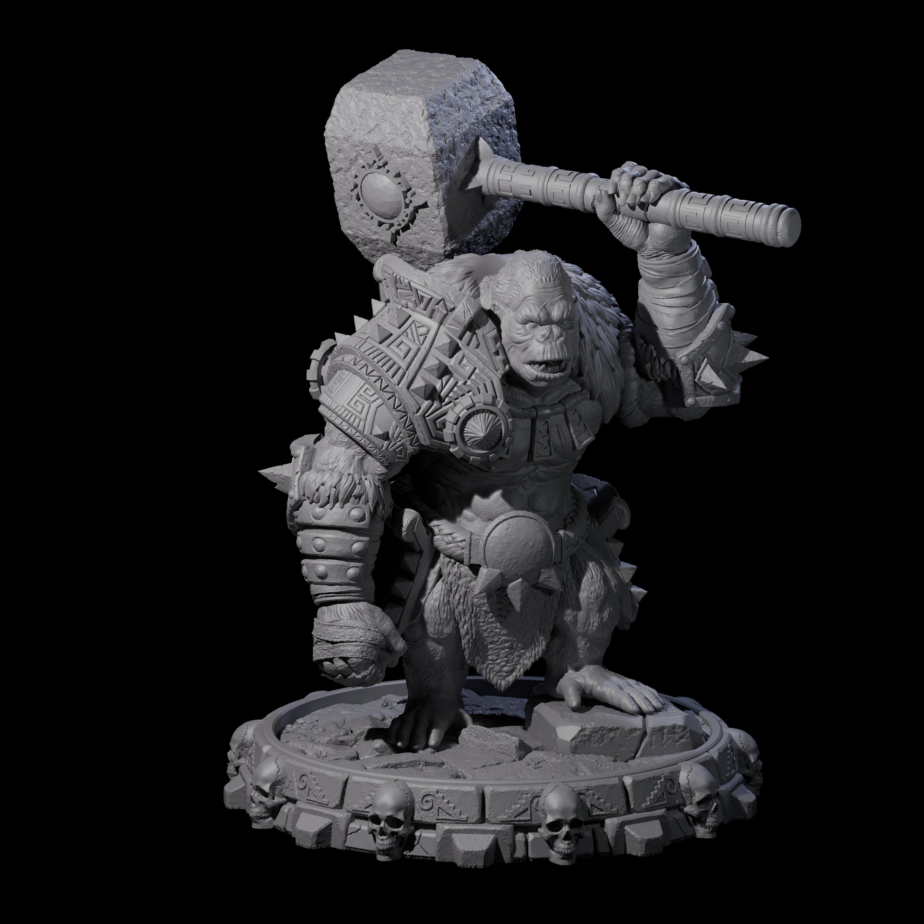Swinging Hadozee F Miniature for Dungeons and Dragons, Pathfinder or other TTRPGs