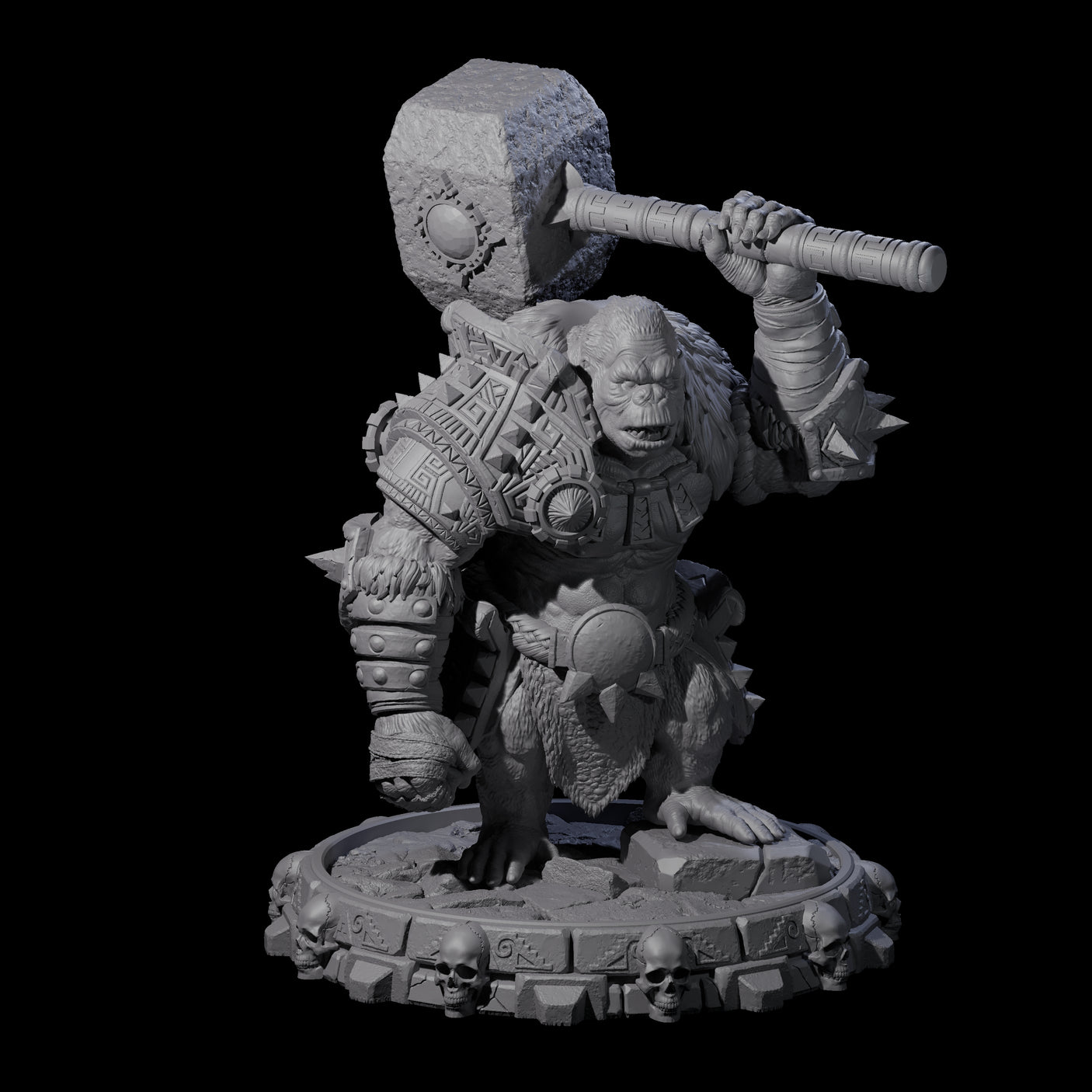 Swinging Hadozee F Miniature for Dungeons and Dragons, Pathfinder or other TTRPGs