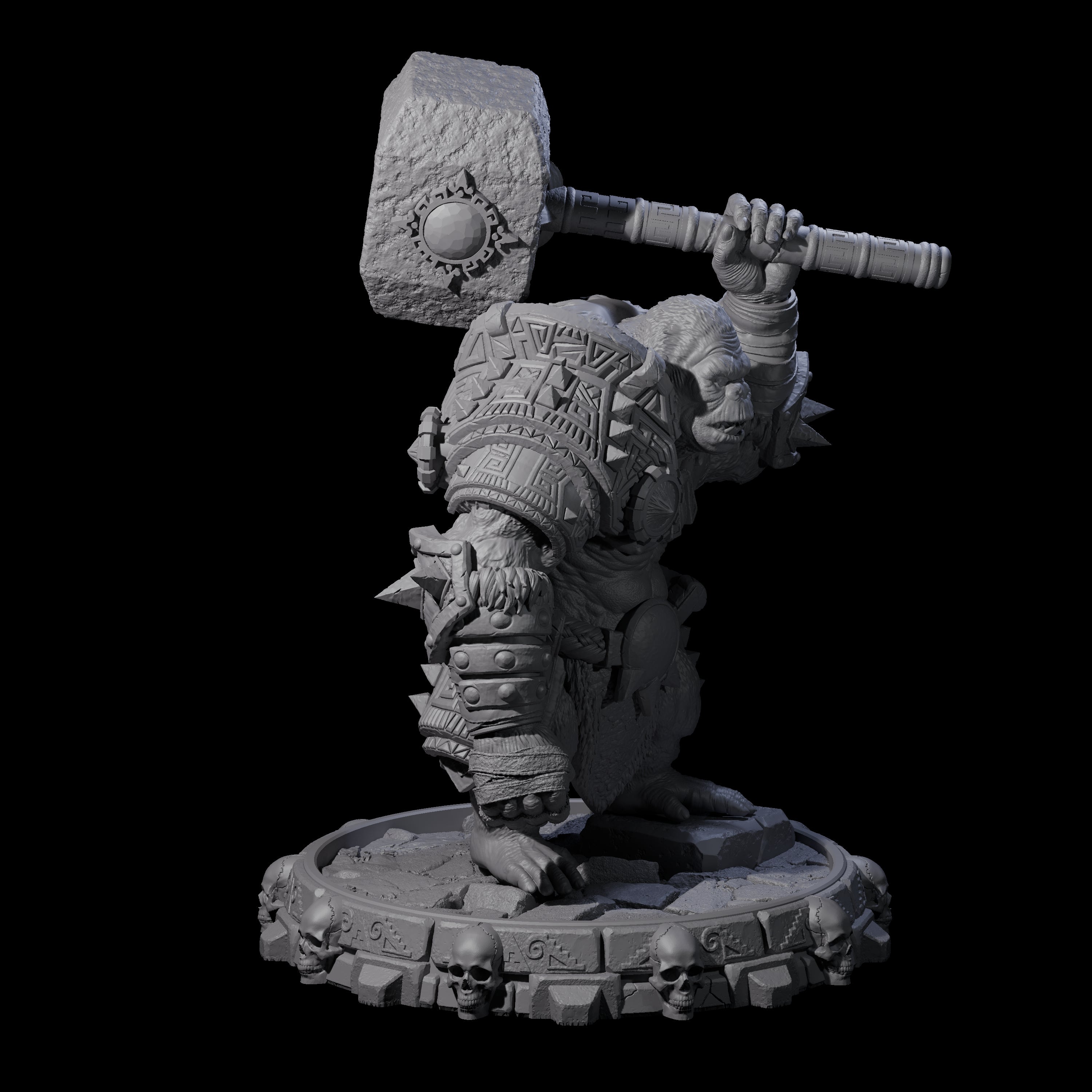 Swinging Hadozee F Miniature for Dungeons and Dragons, Pathfinder or other TTRPGs