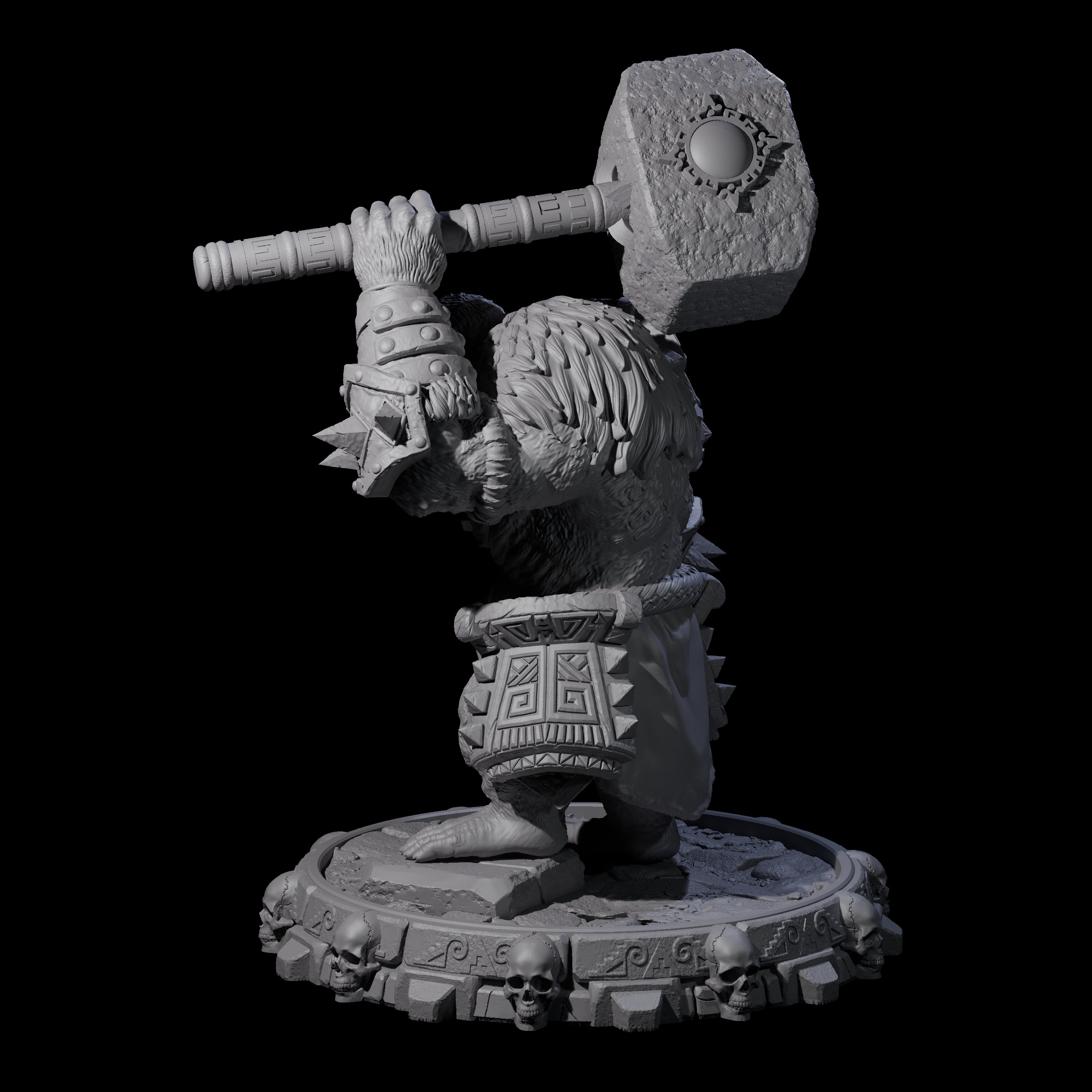 Swinging Hadozee F Miniature for Dungeons and Dragons, Pathfinder or other TTRPGs