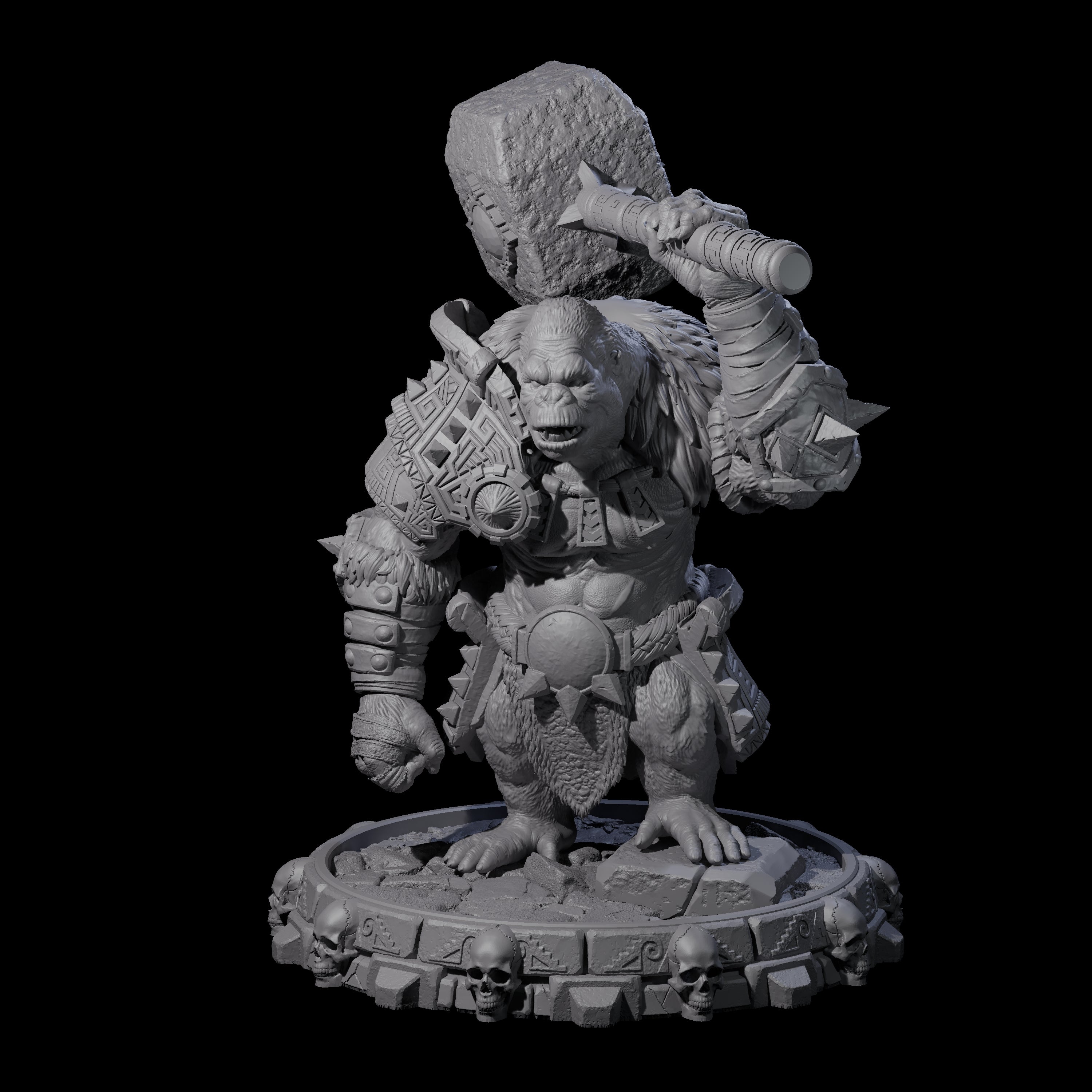 Swinging Hadozee F Miniature for Dungeons and Dragons, Pathfinder or other TTRPGs
