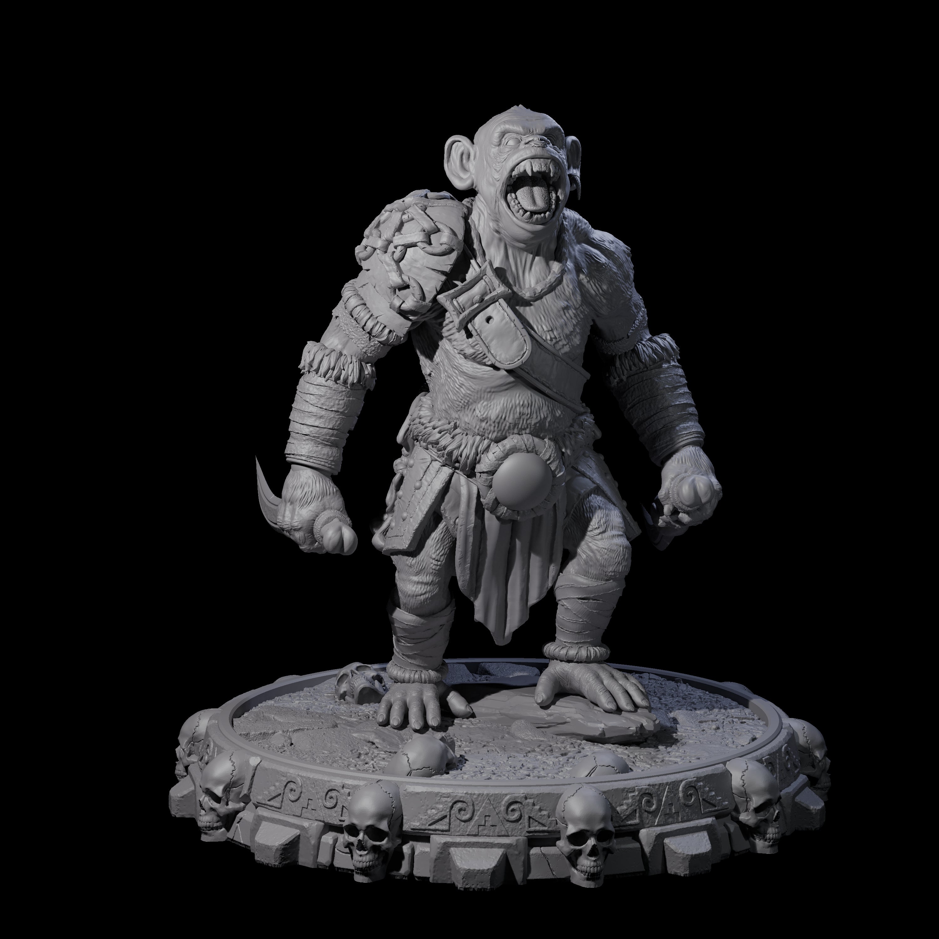 Swinging Hadozee G Miniature for Dungeons and Dragons, Pathfinder or other TTRPGs