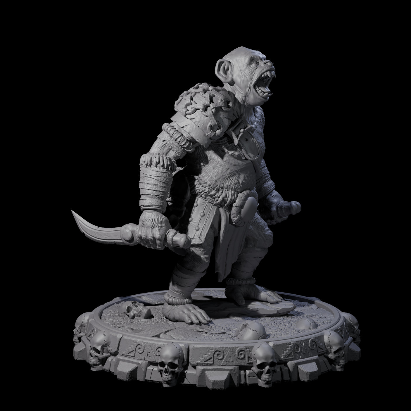 Swinging Hadozee G Miniature for Dungeons and Dragons, Pathfinder or other TTRPGs
