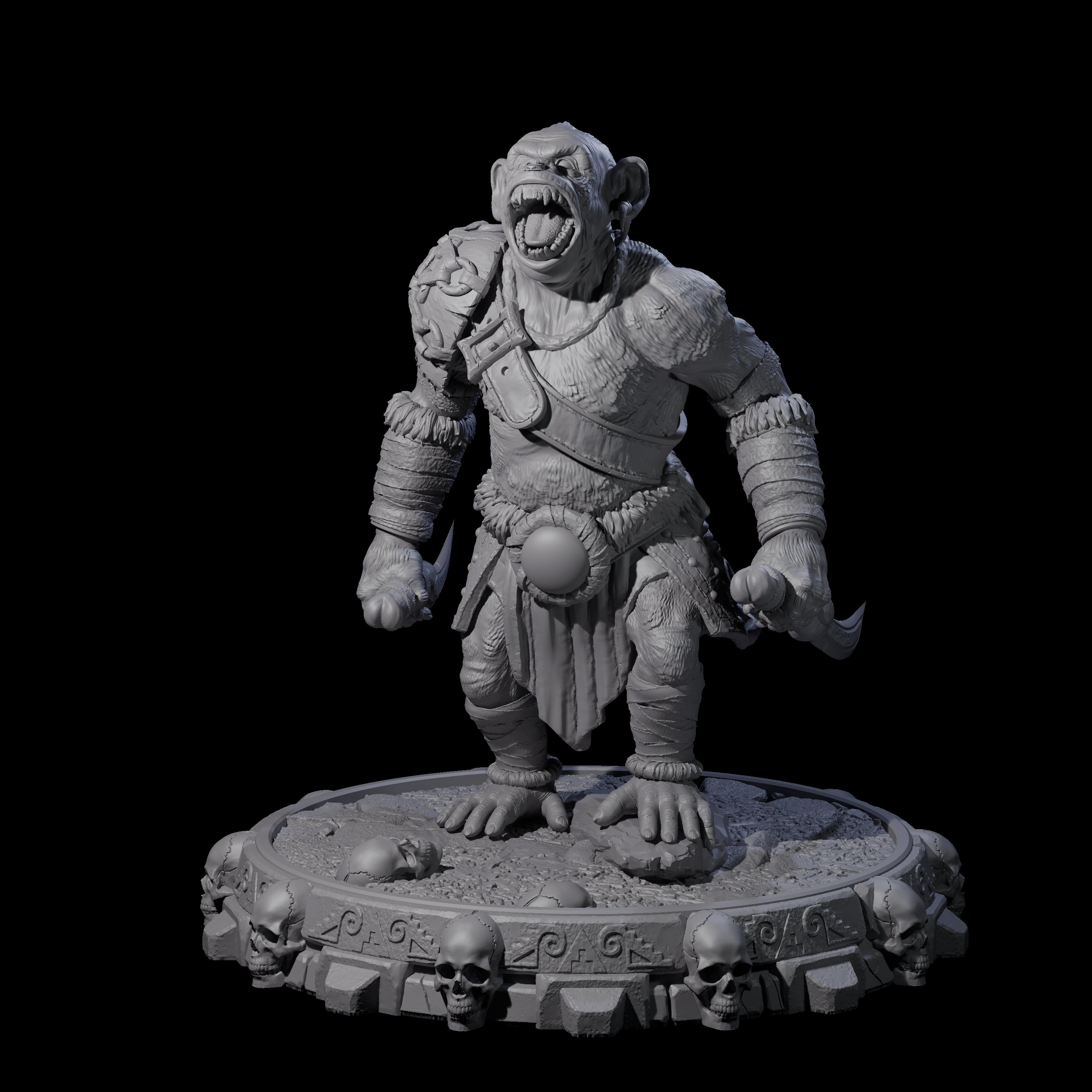 Swinging Hadozee G Miniature for Dungeons and Dragons, Pathfinder or other TTRPGs