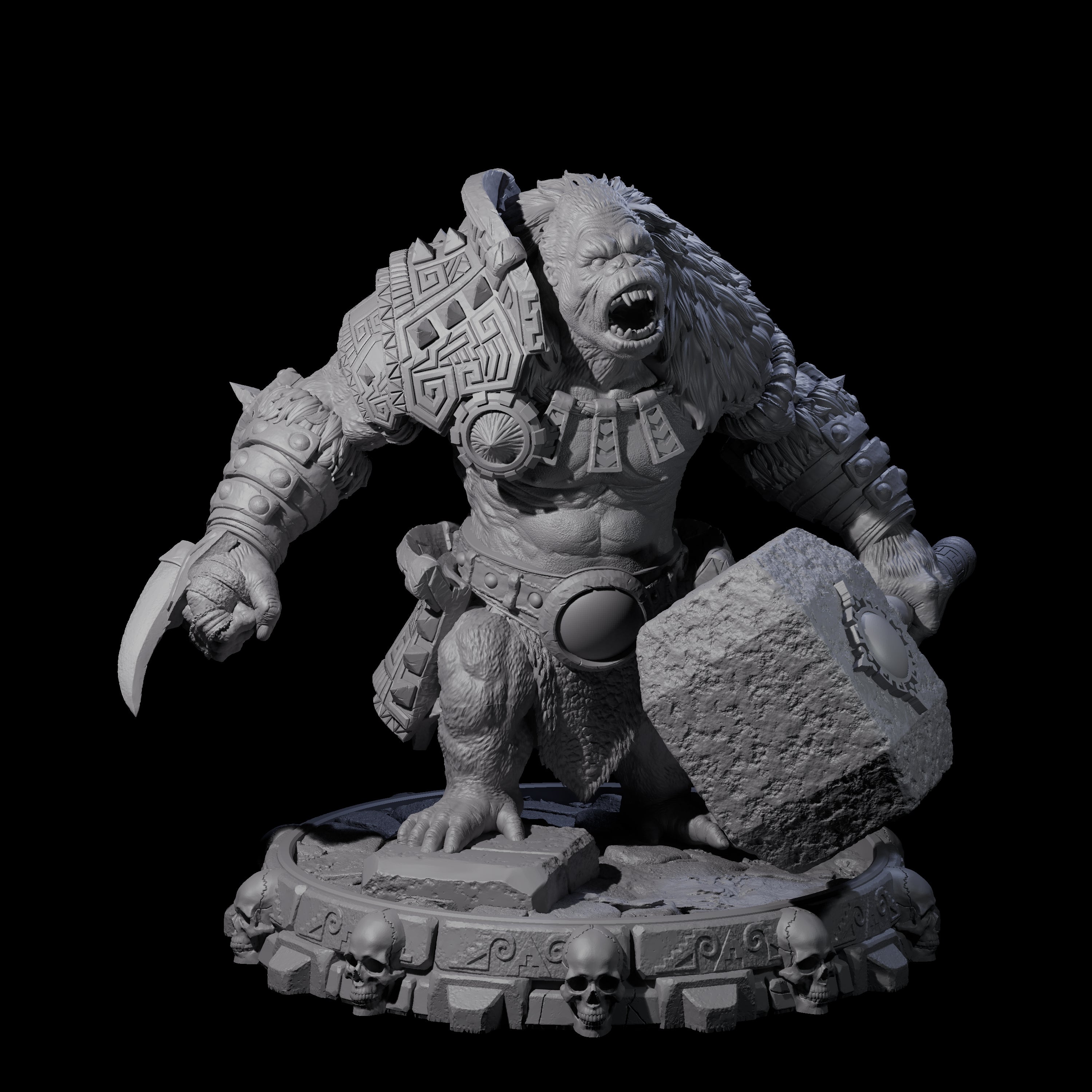 Swinging Hadozee H Miniature for Dungeons and Dragons, Pathfinder or other TTRPGs