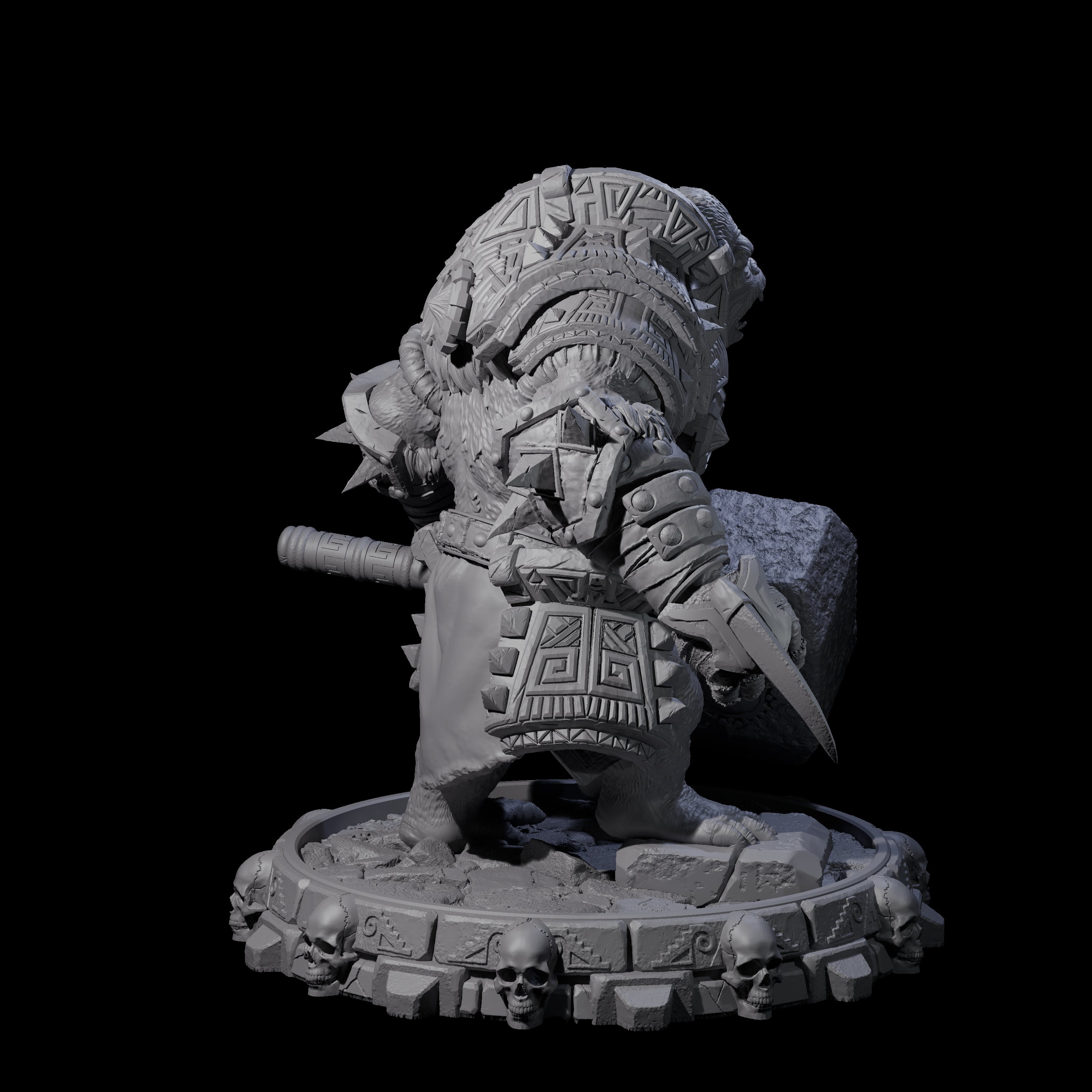 Swinging Hadozee H Miniature for Dungeons and Dragons, Pathfinder or other TTRPGs
