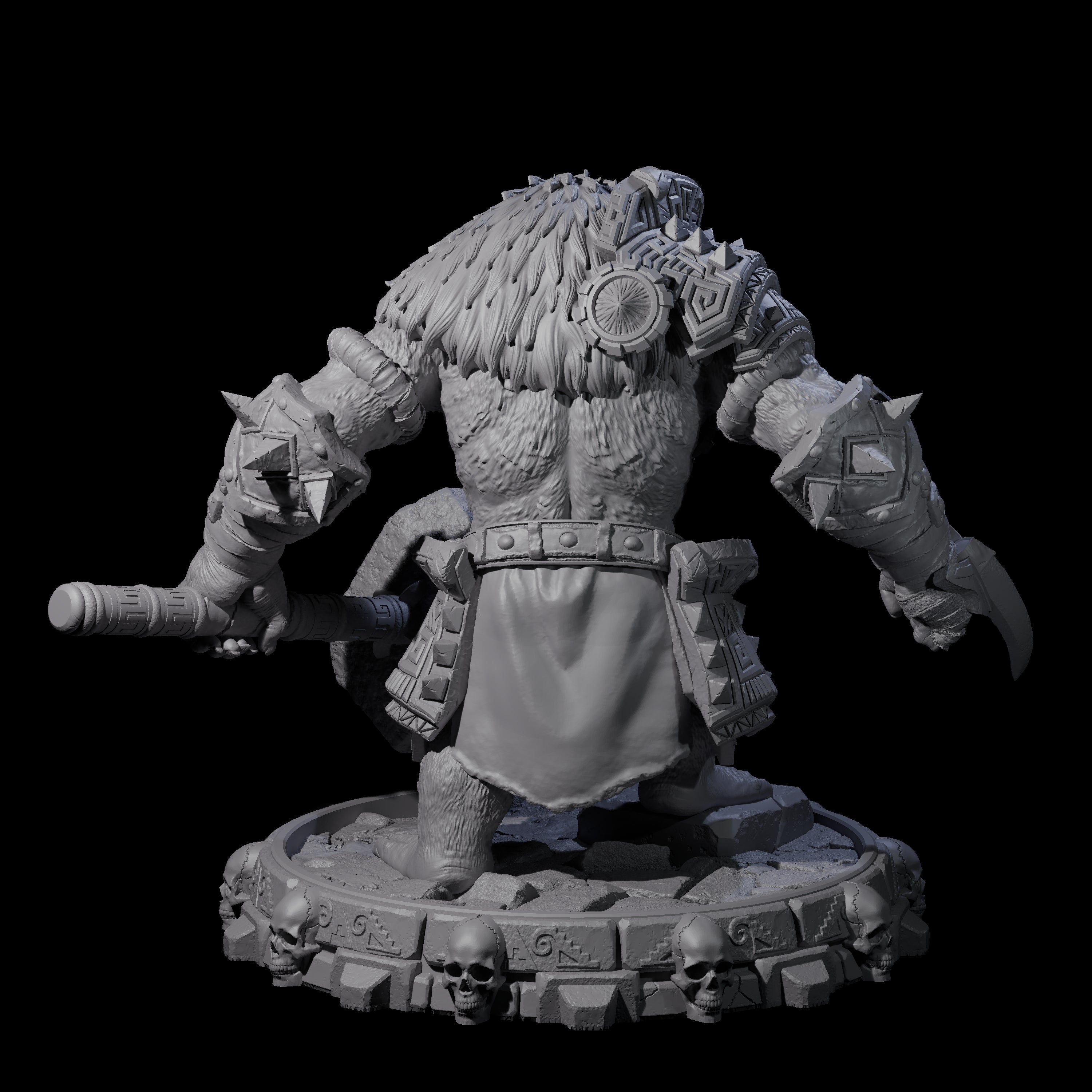 Swinging Hadozee H Miniature for Dungeons and Dragons, Pathfinder or other TTRPGs