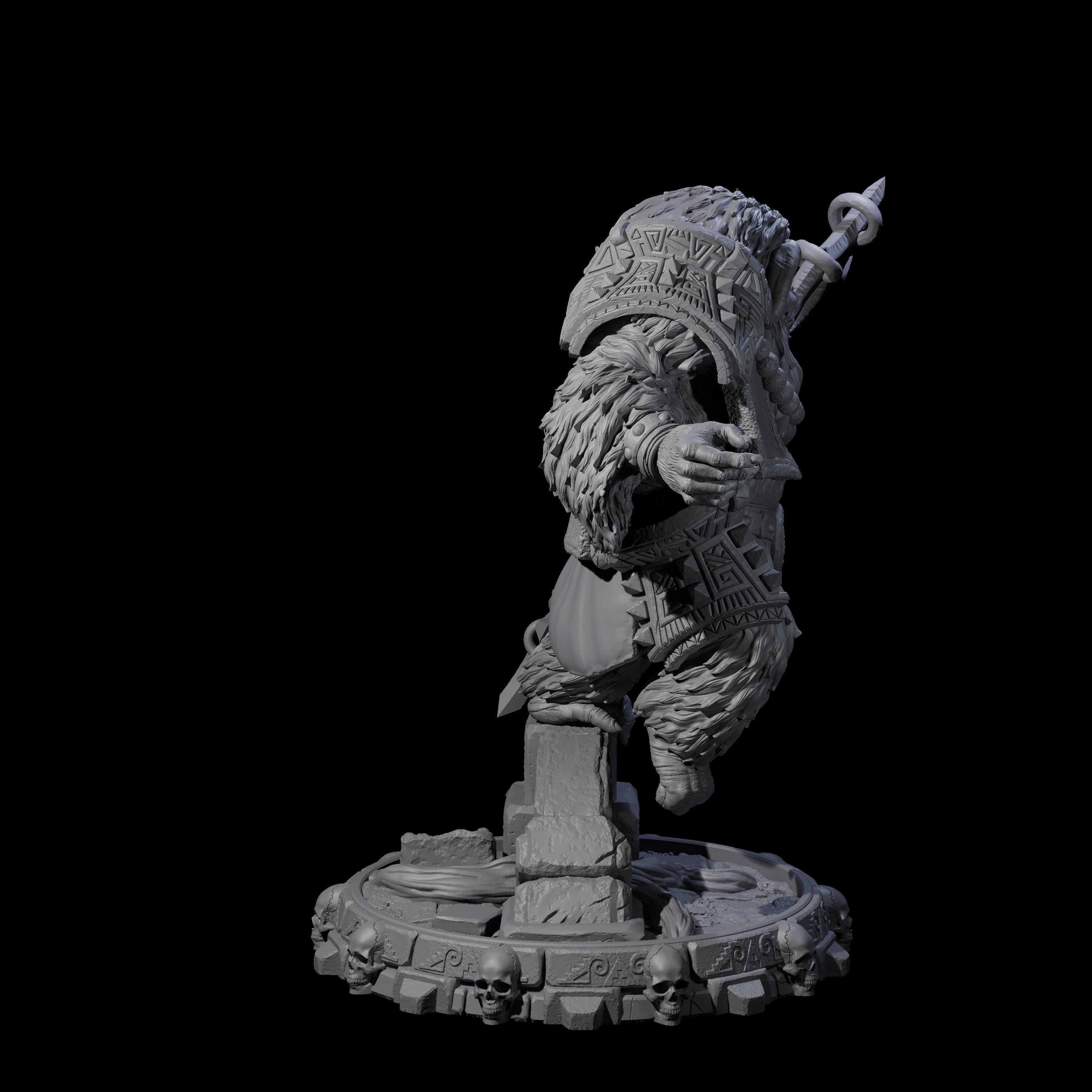 Swinging Hadozee I Miniature for Dungeons and Dragons, Pathfinder or other TTRPGs