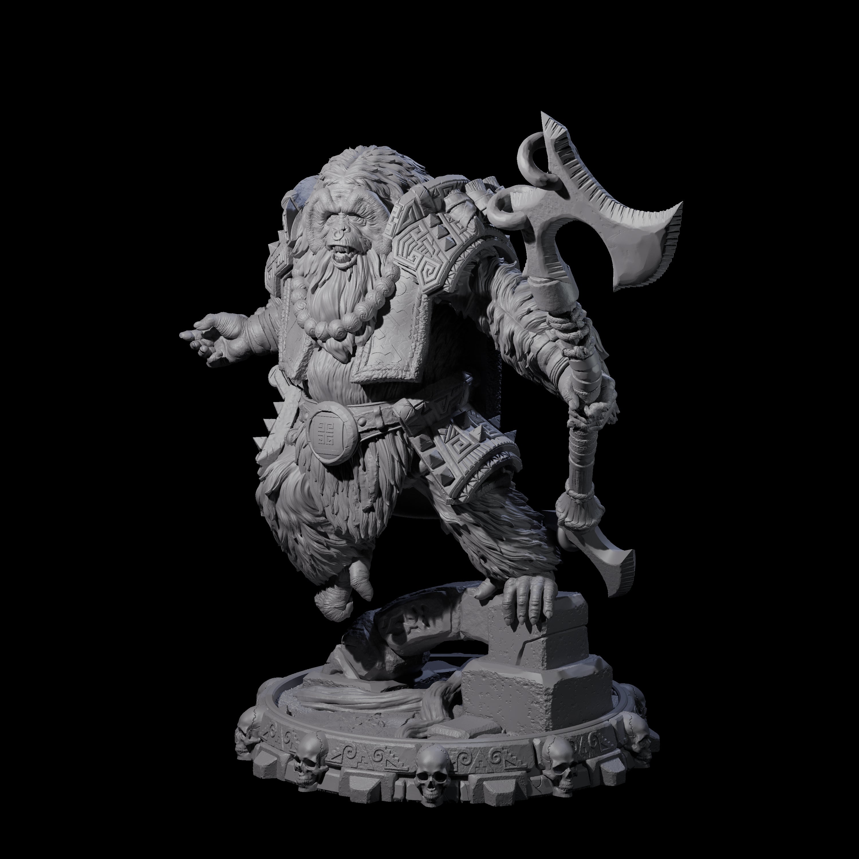 Swinging Hadozee I Miniature for Dungeons and Dragons, Pathfinder or other TTRPGs