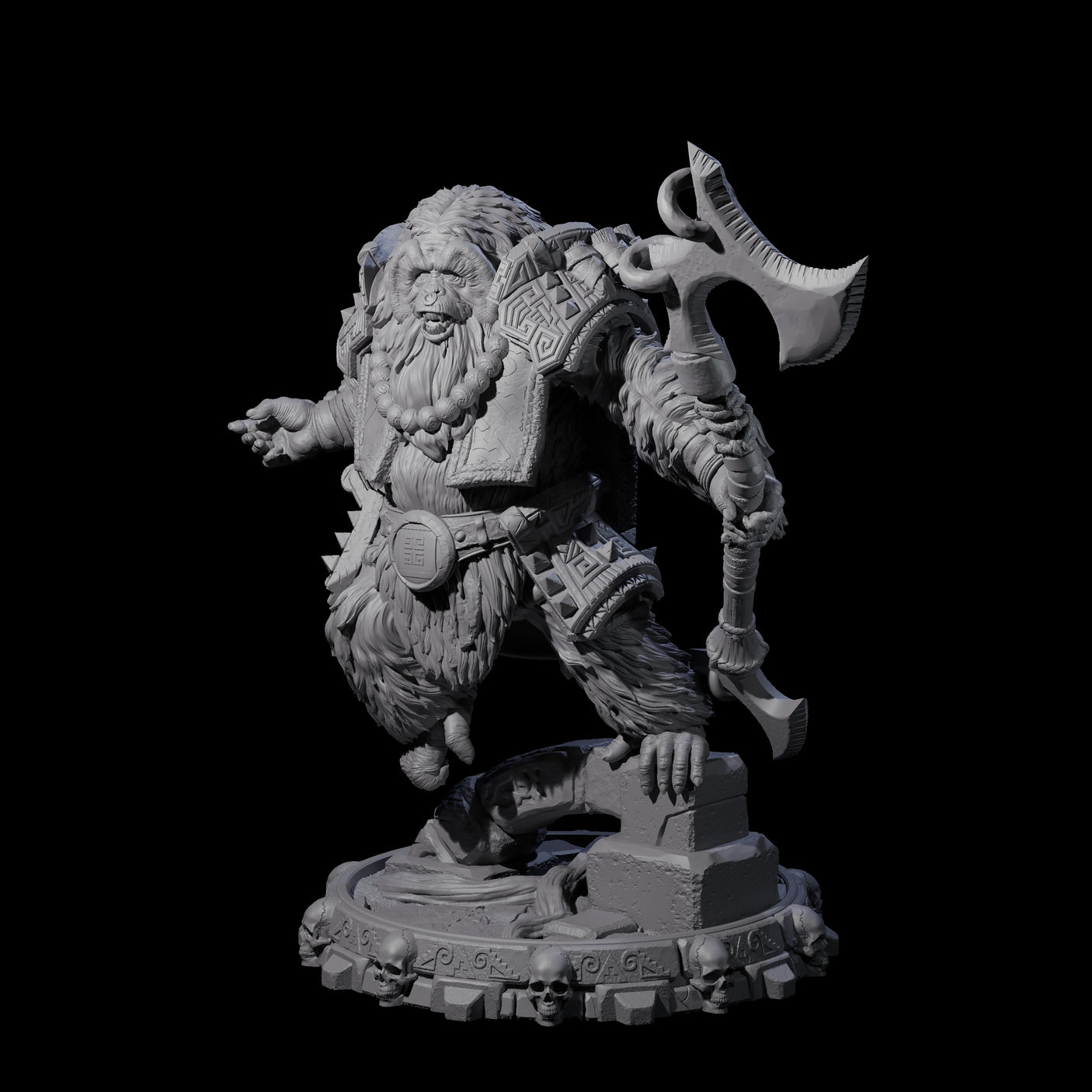 Swinging Hadozee I Miniature for Dungeons and Dragons, Pathfinder or other TTRPGs