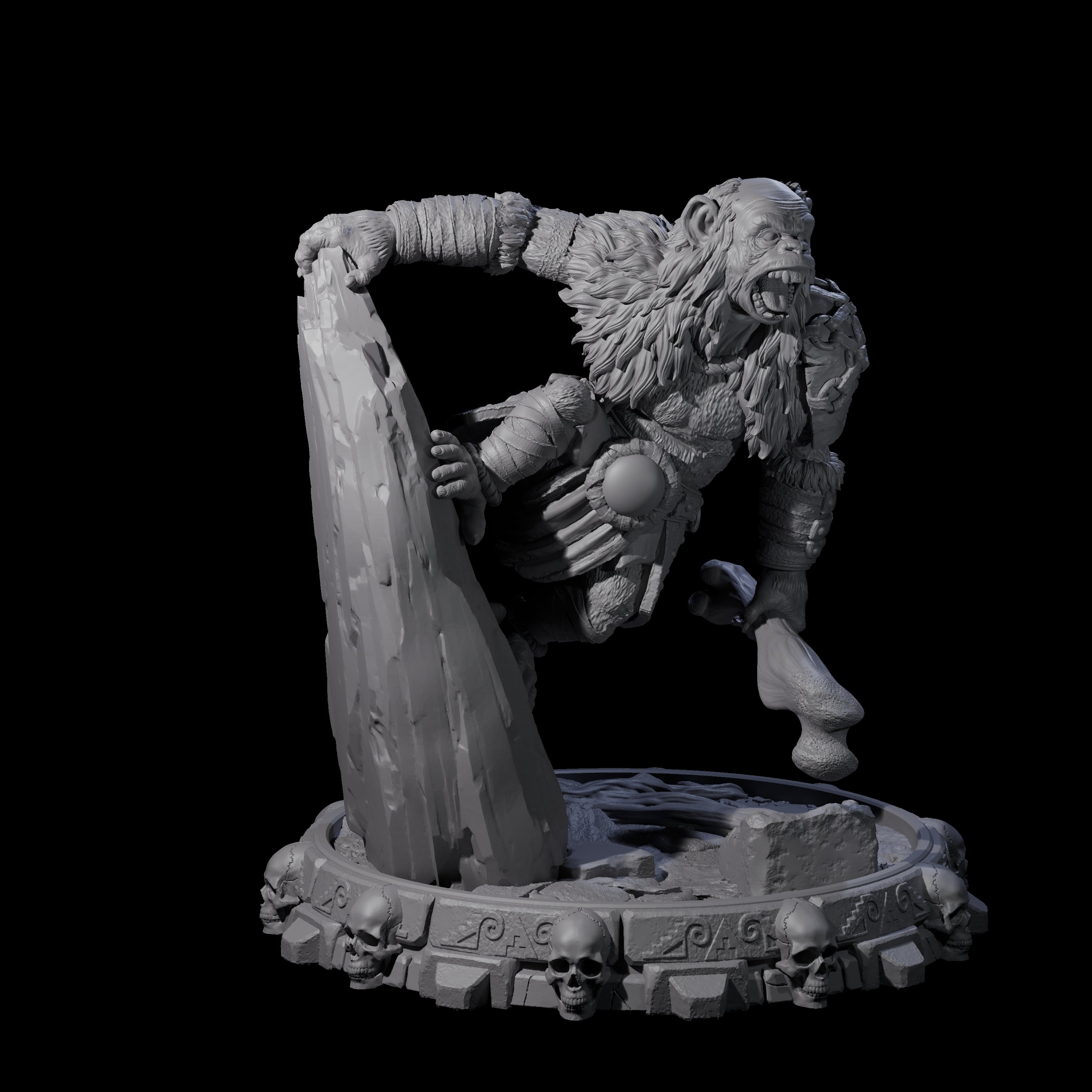 Swinging Hadozee J Miniature for Dungeons and Dragons, Pathfinder or other TTRPGs