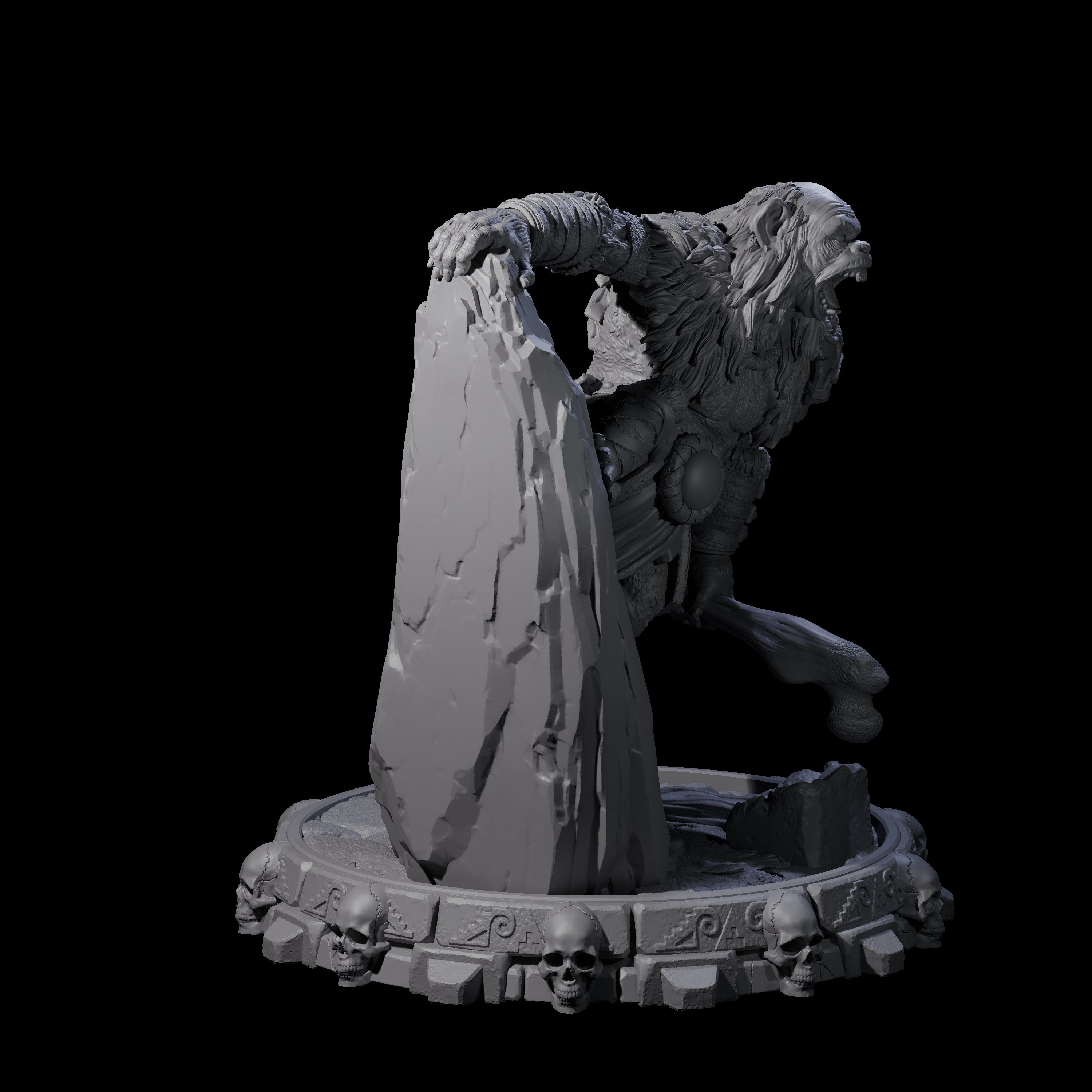 Swinging Hadozee J Miniature for Dungeons and Dragons, Pathfinder or other TTRPGs