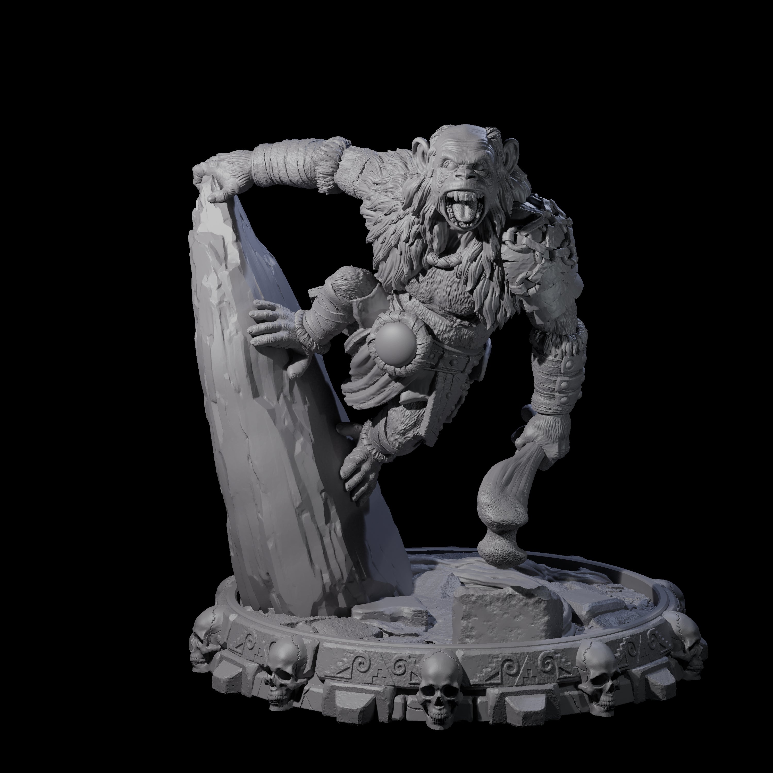 Swinging Hadozee J Miniature for Dungeons and Dragons, Pathfinder or other TTRPGs
