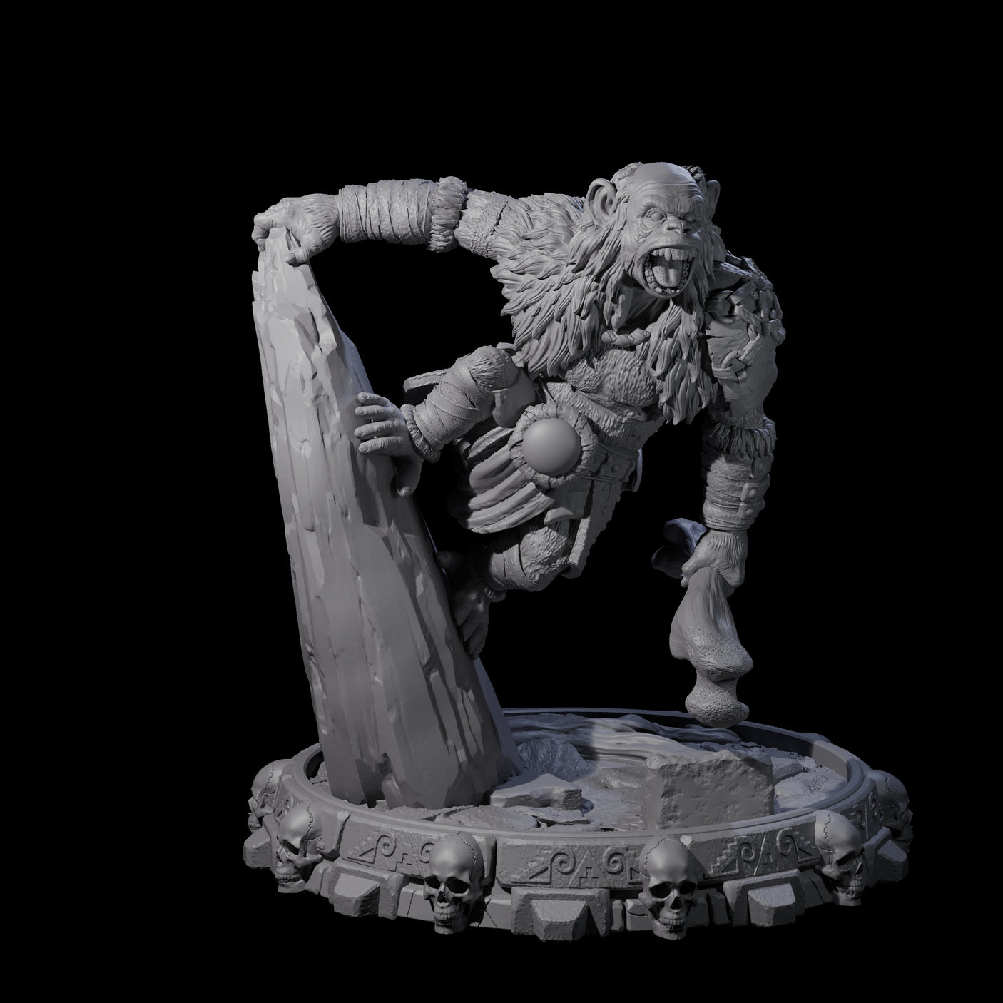 Swinging Hadozee J Miniature for Dungeons and Dragons, Pathfinder or other TTRPGs