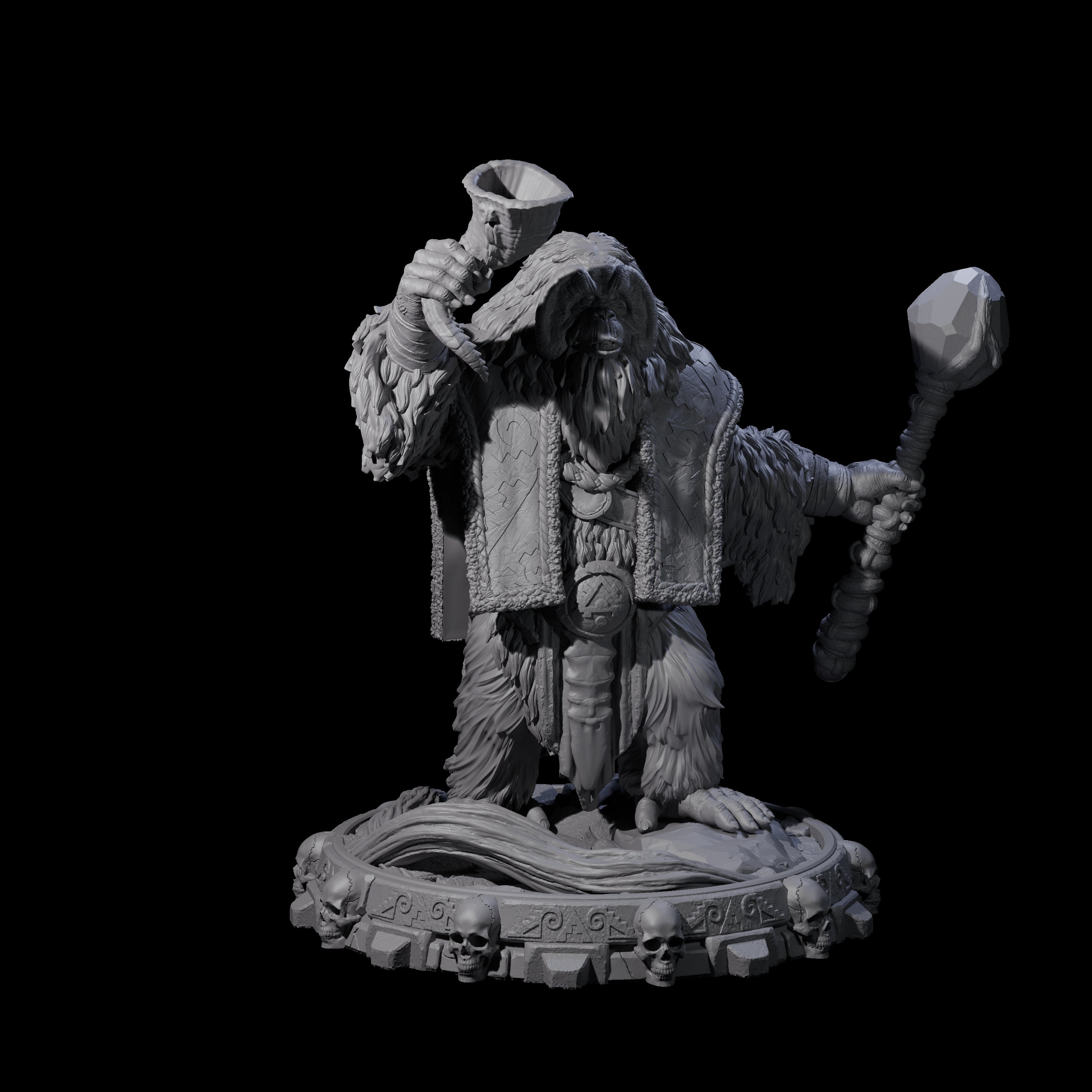 Swinging Hadozee K Miniature for Dungeons and Dragons, Pathfinder or other TTRPGs