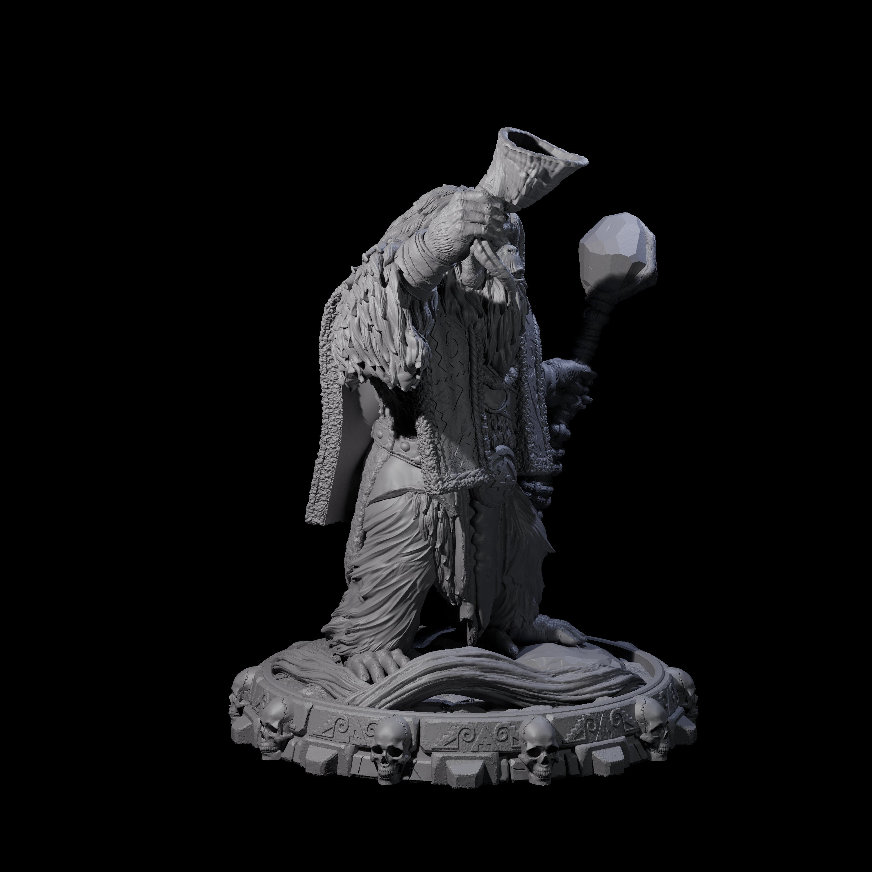 Swinging Hadozee K Miniature for Dungeons and Dragons, Pathfinder or other TTRPGs