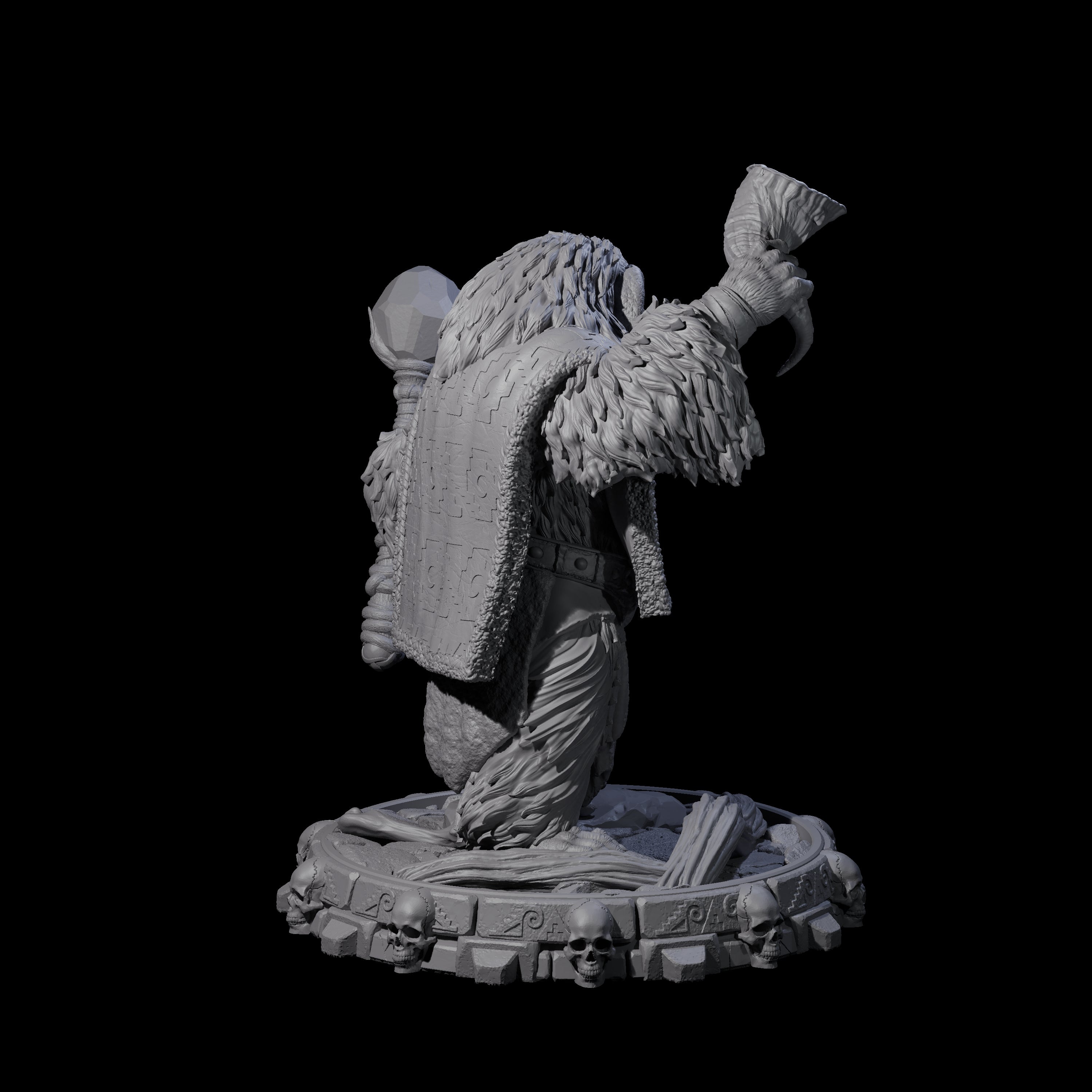 Swinging Hadozee K Miniature for Dungeons and Dragons, Pathfinder or other TTRPGs
