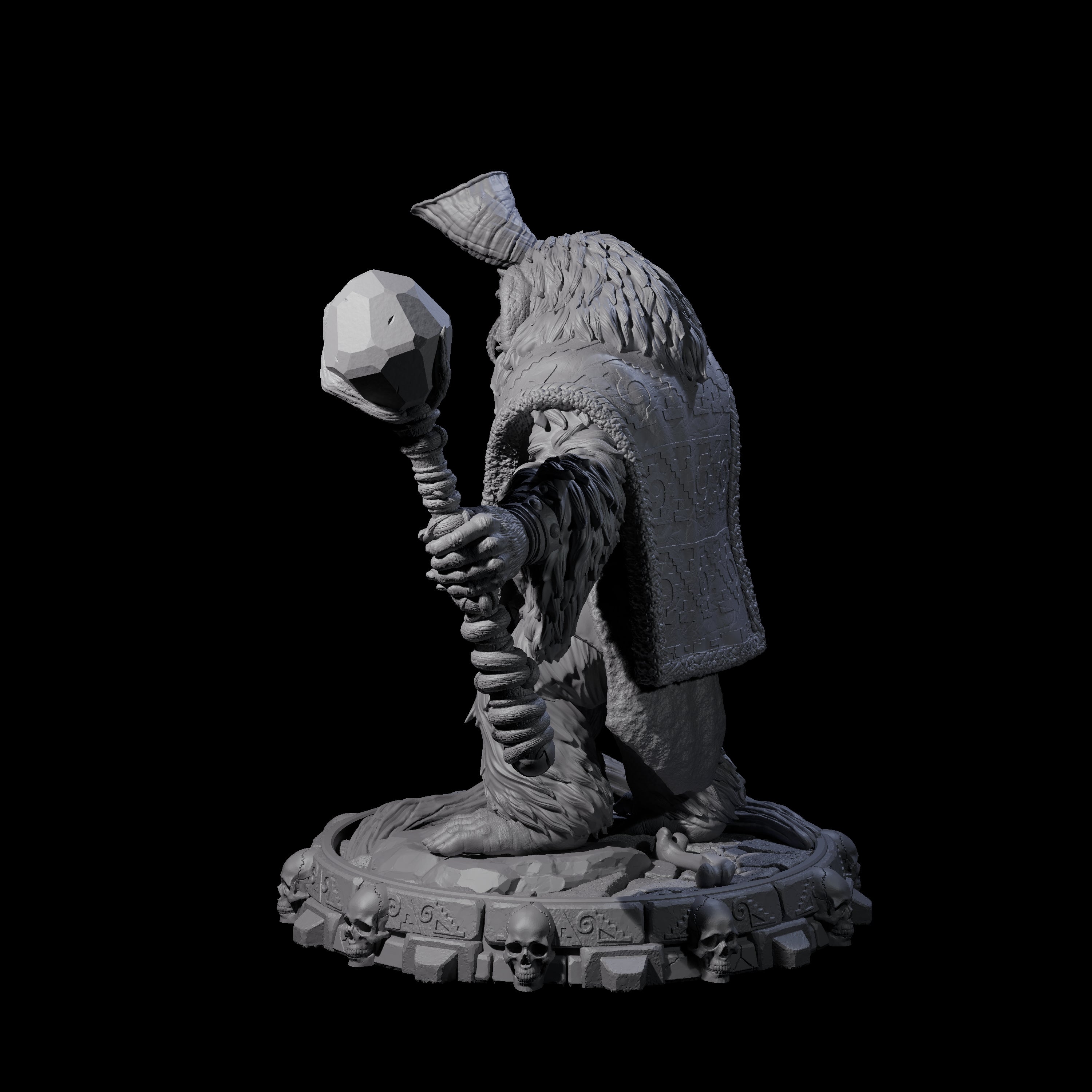 Swinging Hadozee K Miniature for Dungeons and Dragons, Pathfinder or other TTRPGs