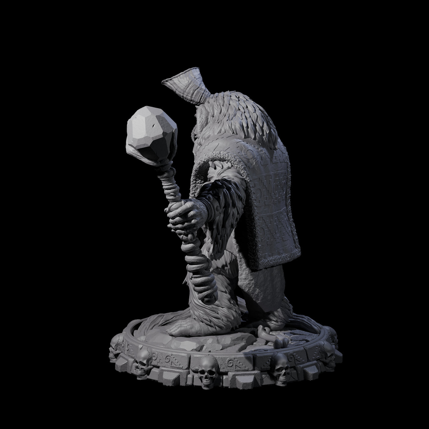 Swinging Hadozee K Miniature for Dungeons and Dragons, Pathfinder or other TTRPGs