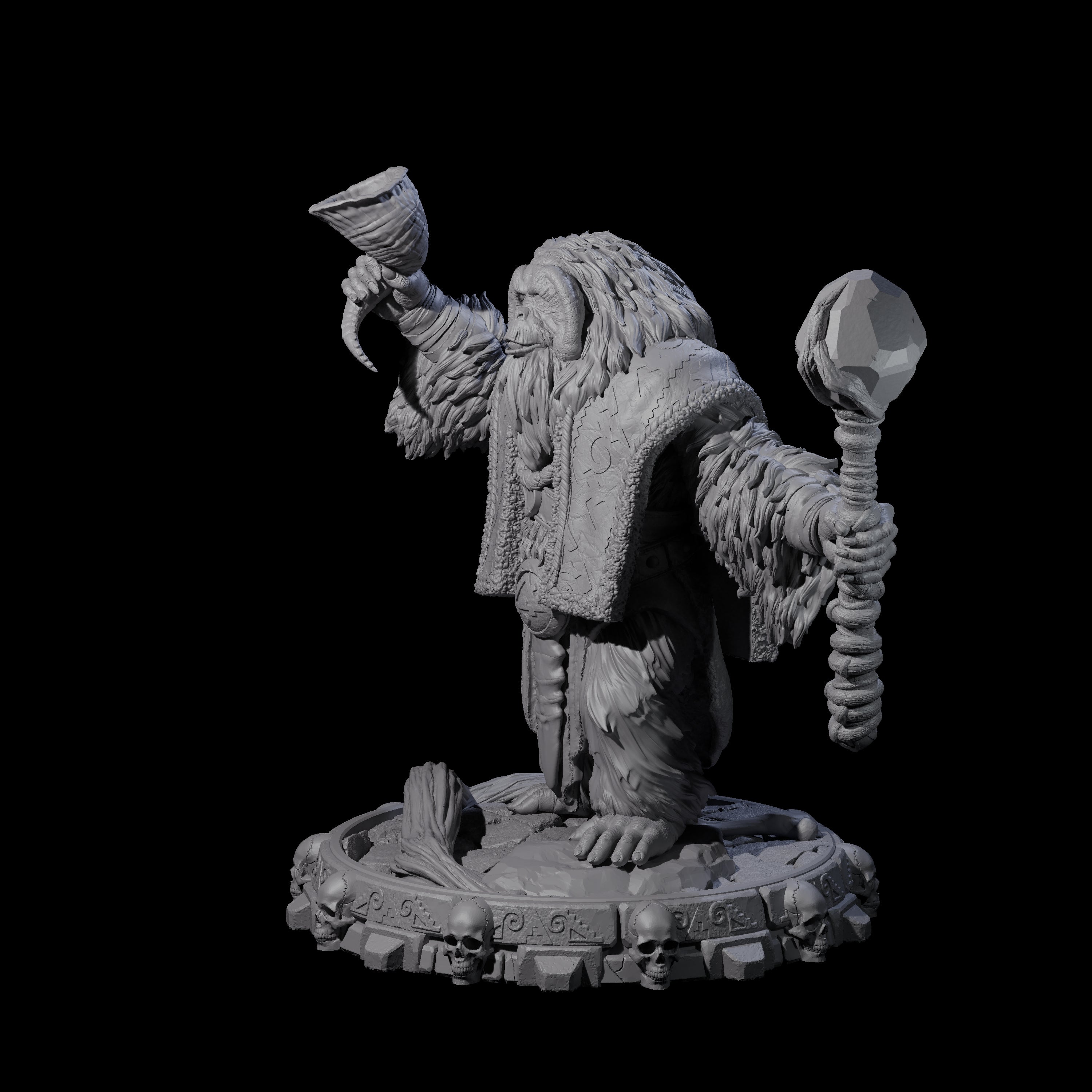Swinging Hadozee K Miniature for Dungeons and Dragons, Pathfinder or other TTRPGs