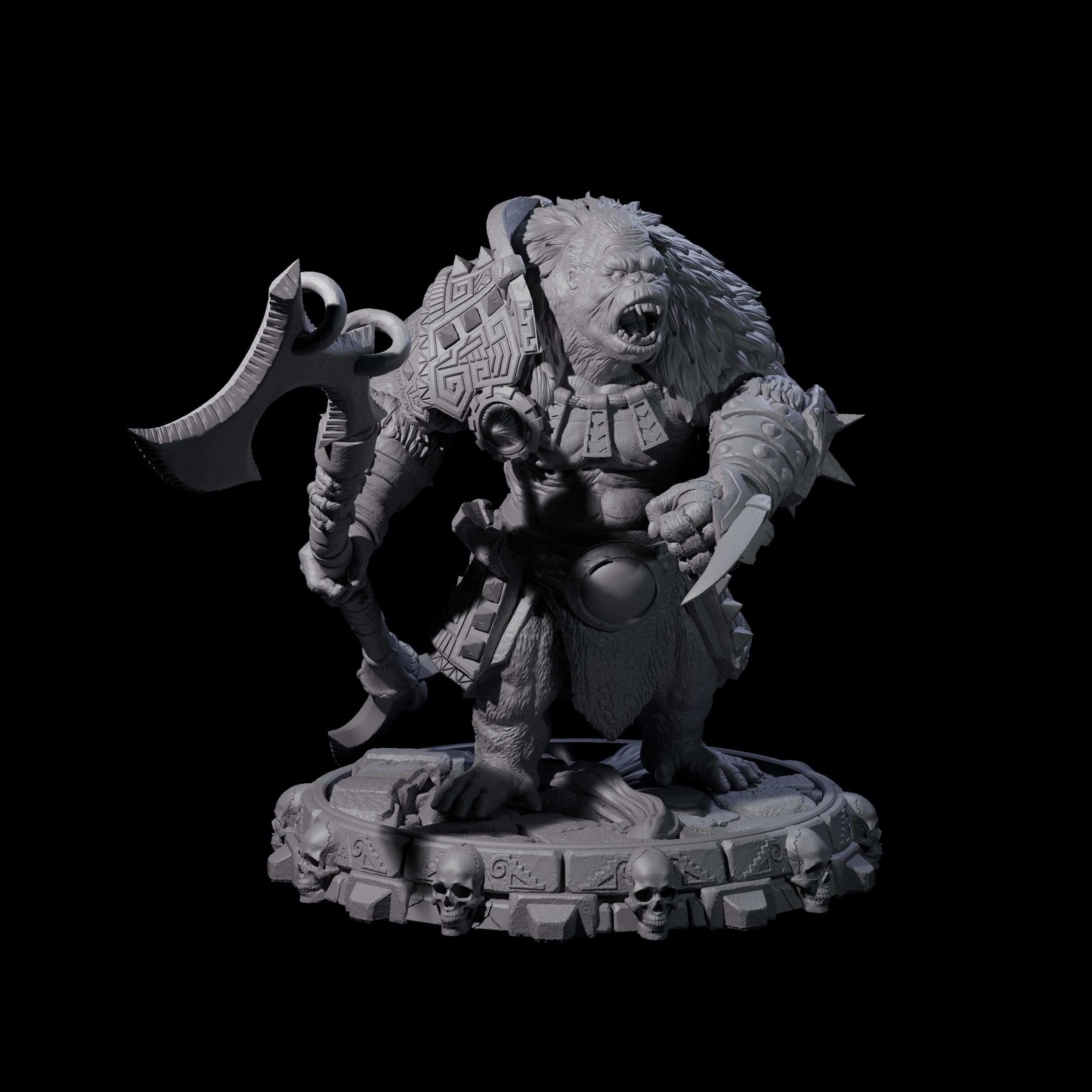 Swinging Hadozee M Miniature for Dungeons and Dragons, Pathfinder or other TTRPGs