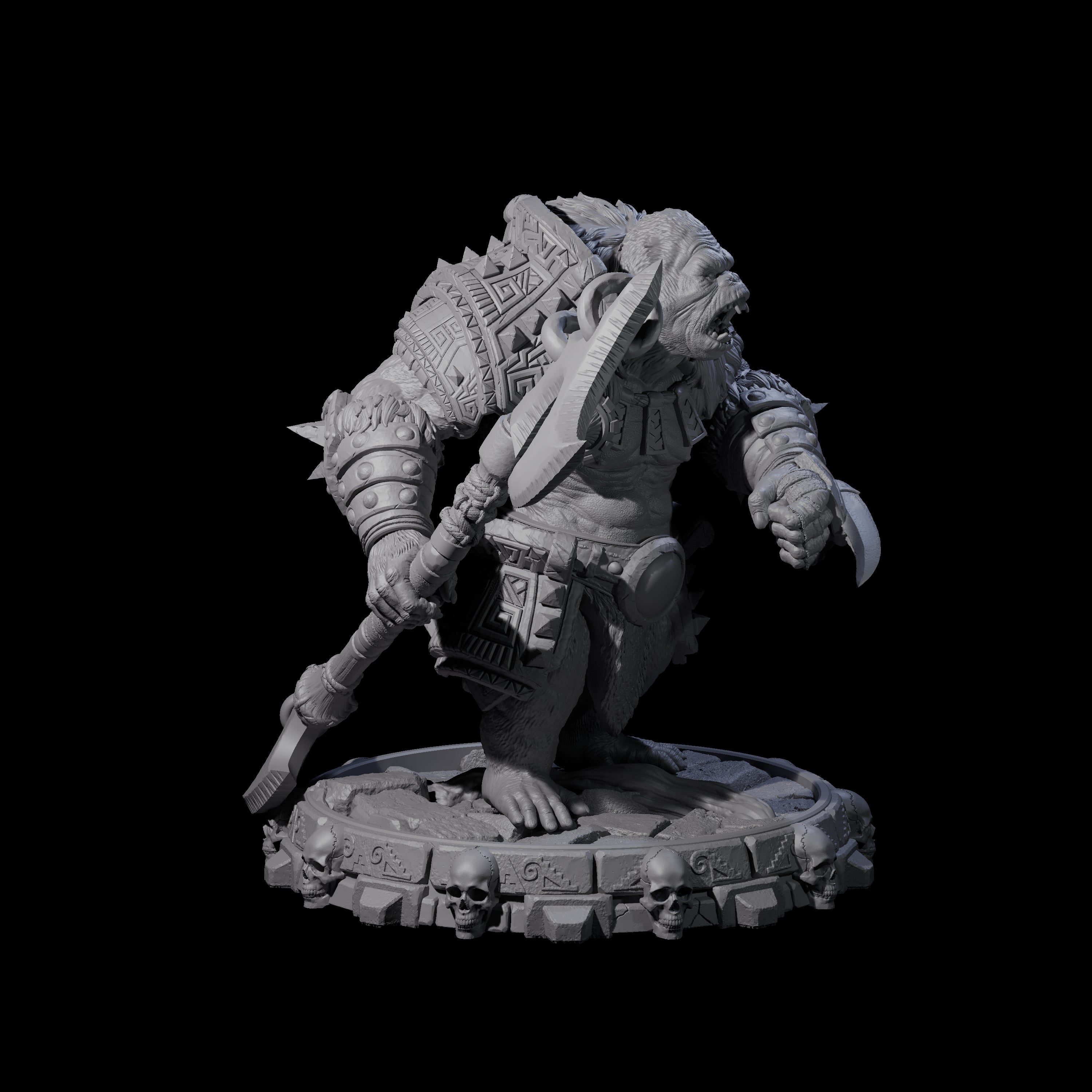 Swinging Hadozee M Miniature for Dungeons and Dragons, Pathfinder or other TTRPGs