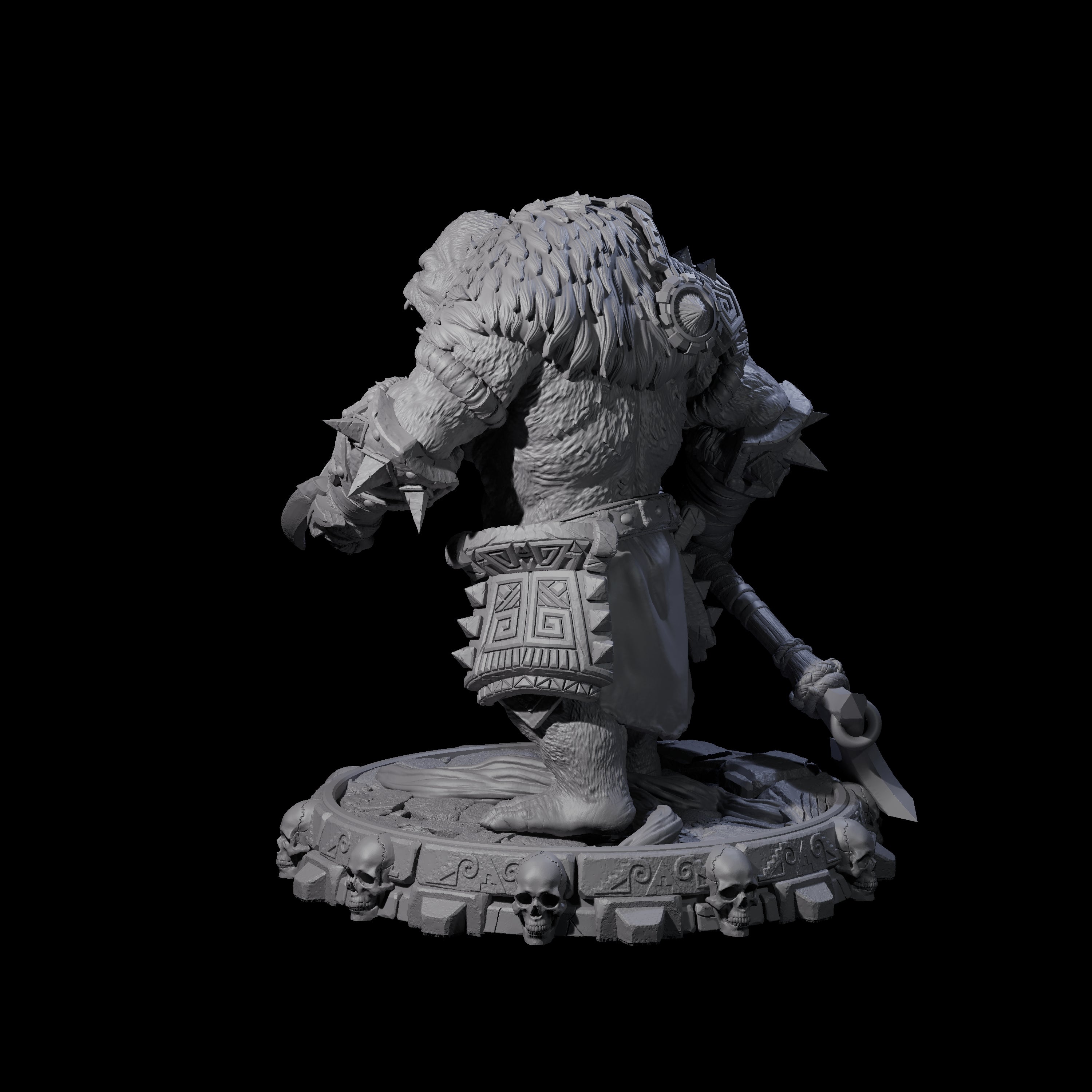 Swinging Hadozee M Miniature for Dungeons and Dragons, Pathfinder or other TTRPGs