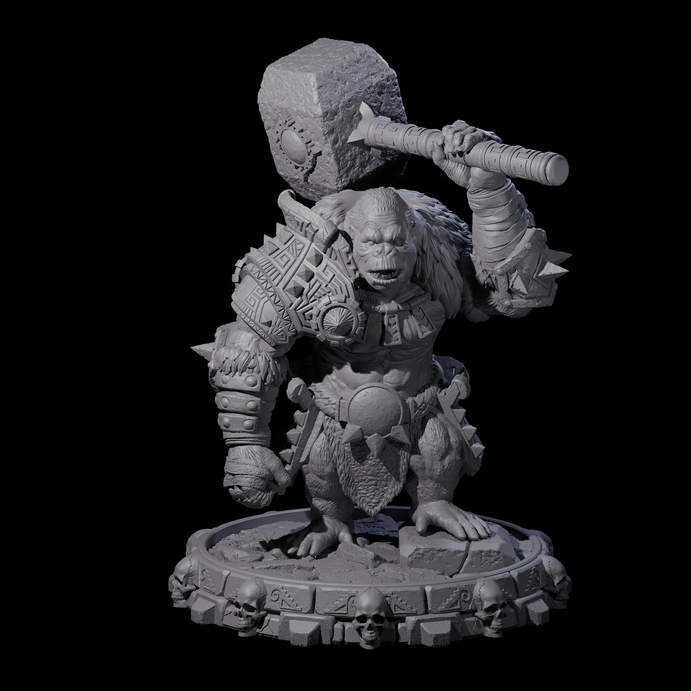 Swinging Hadozee Tribe Miniature for Dungeons and Dragons, Pathfinder or other TTRPGs