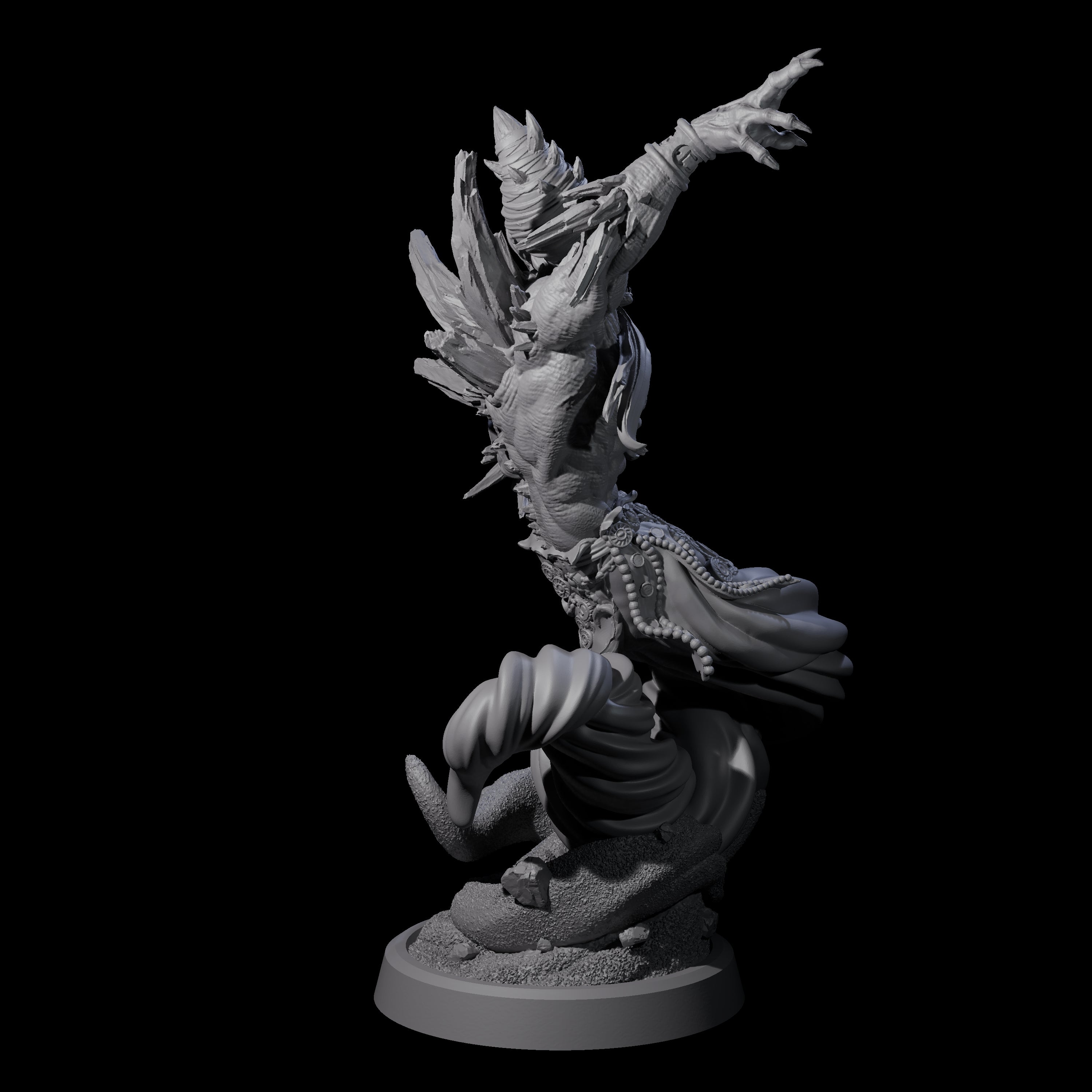 Swirling Efreeti A Miniature for Dungeons and Dragons, Pathfinder or other TTRPGs
