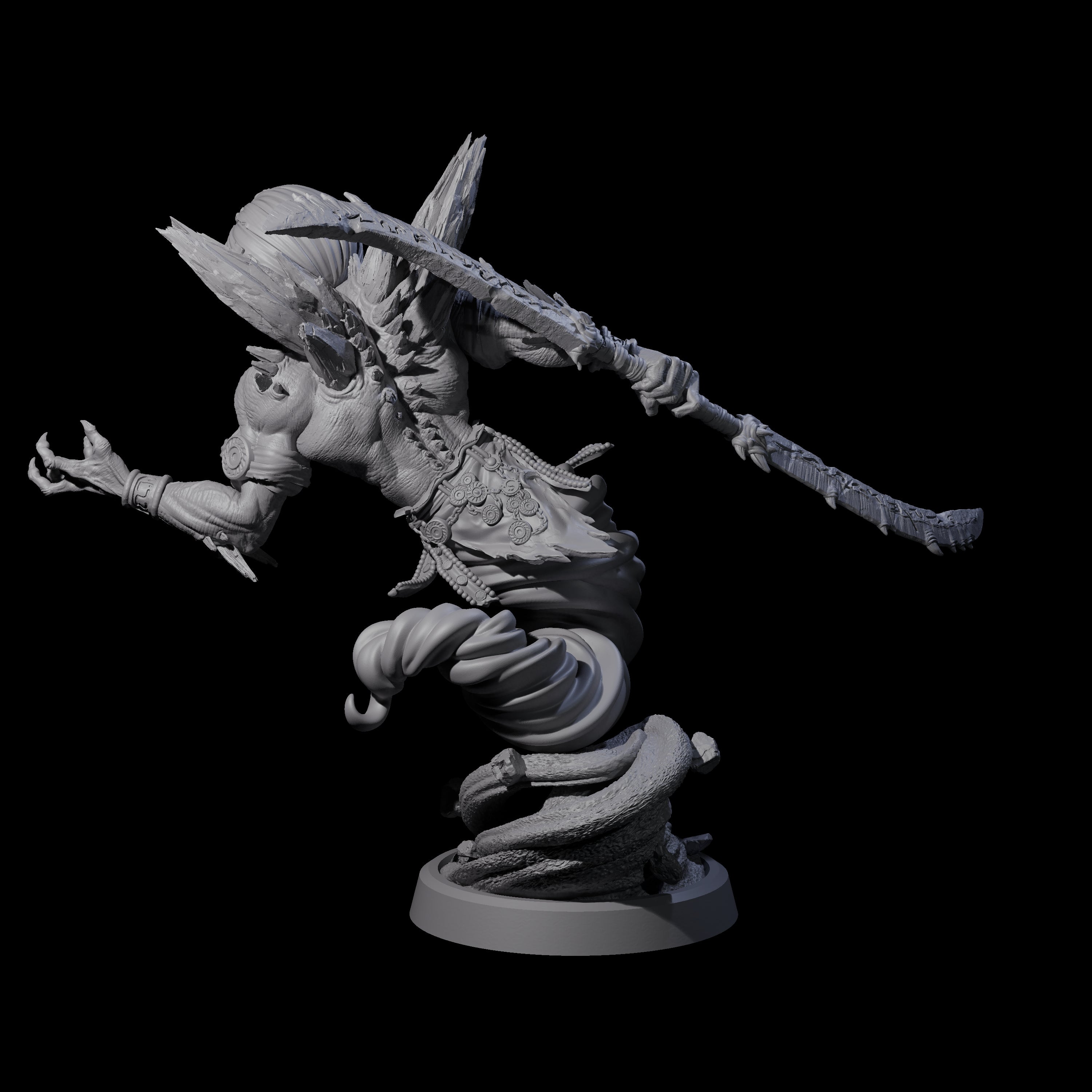 Swirling Efreeti C Miniature for Dungeons and Dragons, Pathfinder or other TTRPGs