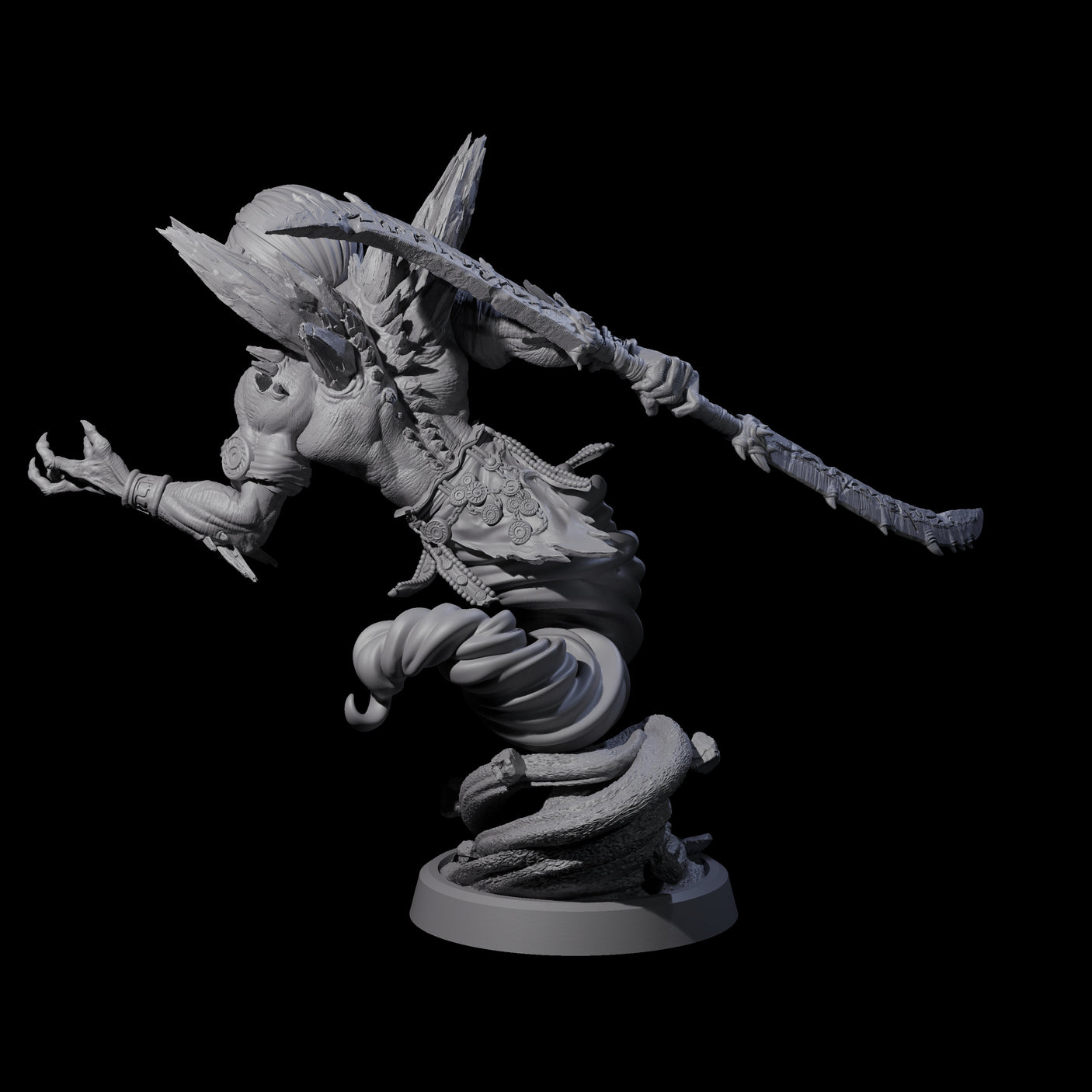 Swirling Efreeti C Miniature for Dungeons and Dragons, Pathfinder or other TTRPGs