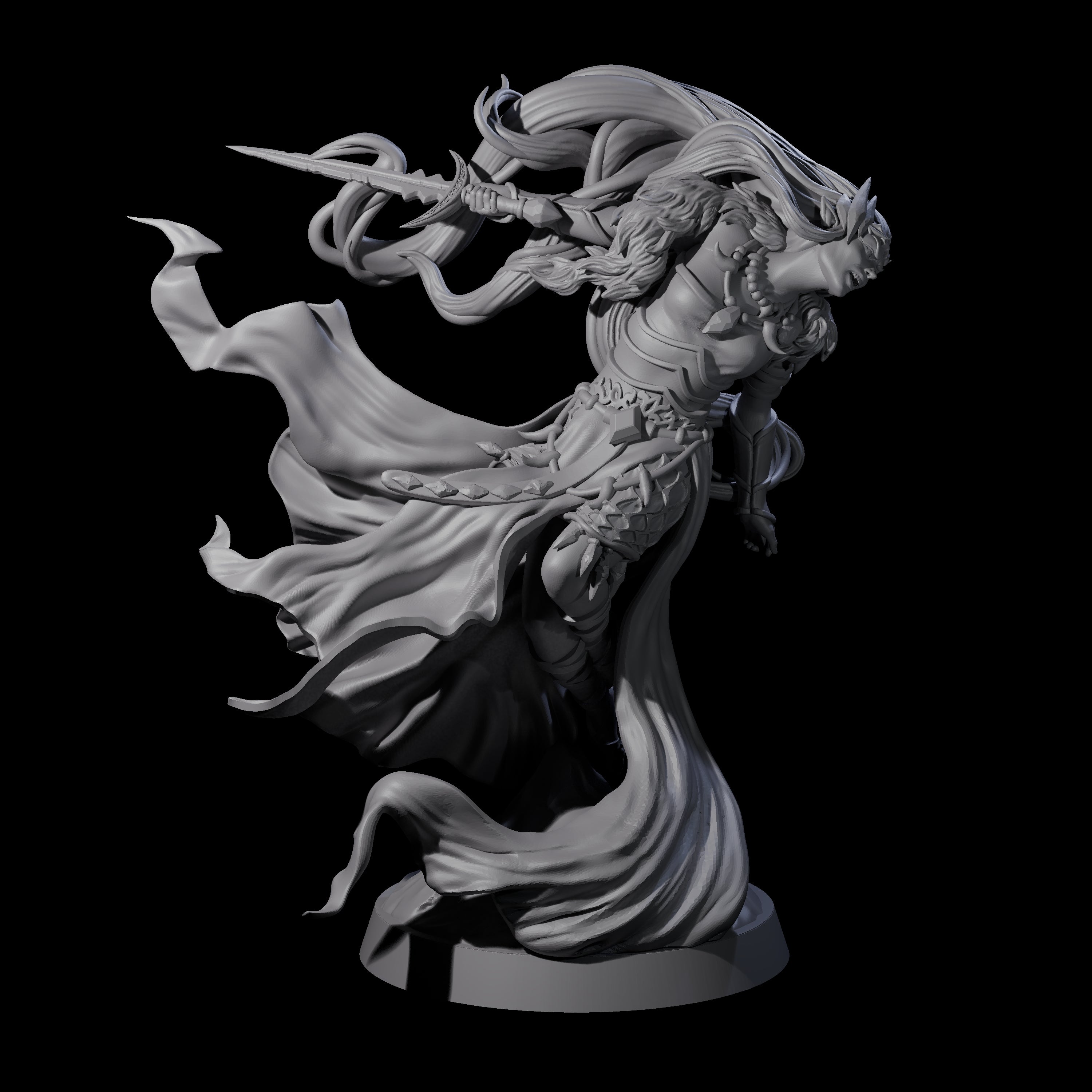 Swooping Banshee Queen Miniature for Dungeons and Dragons, Pathfinder or other TTRPGs
