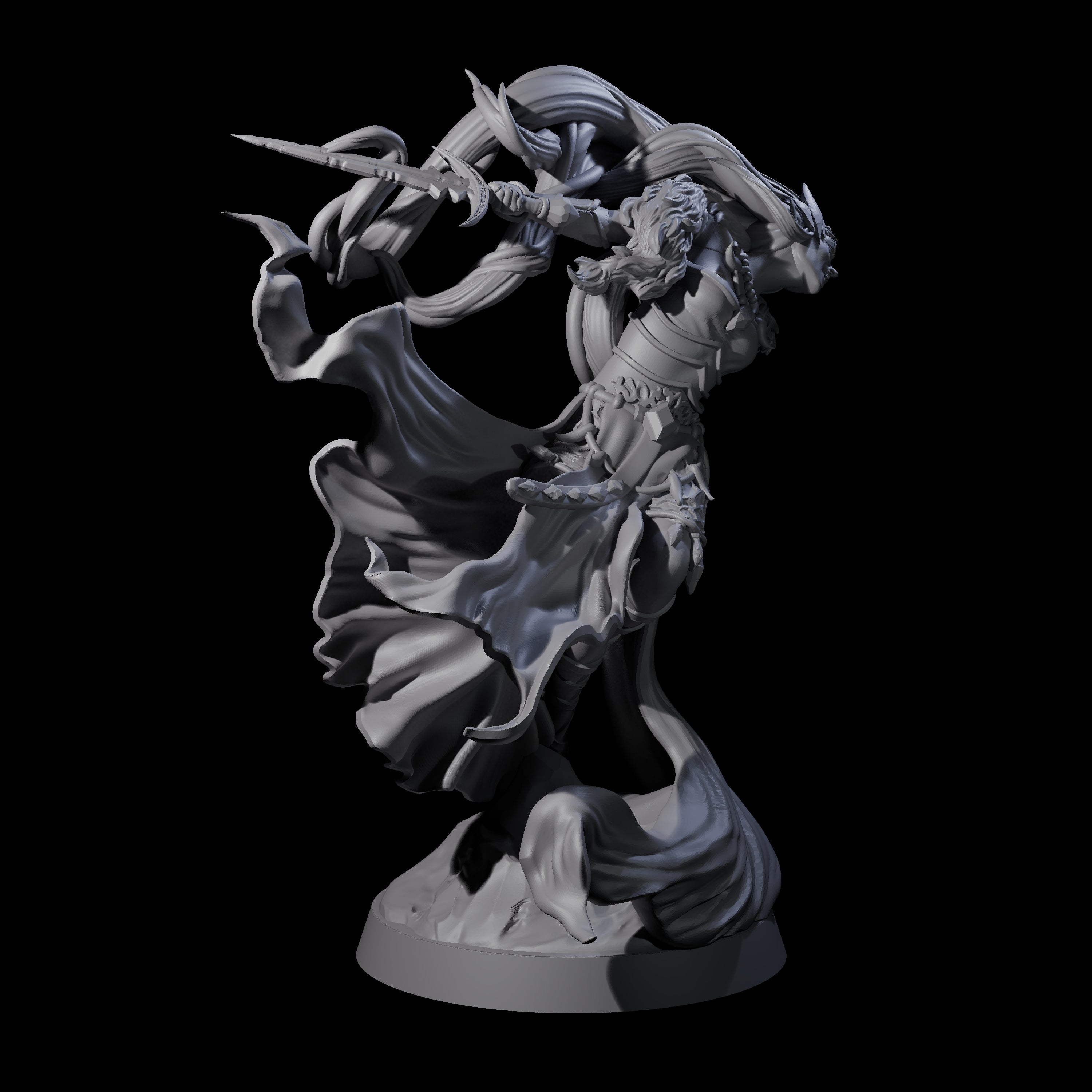 Swooping Banshee Queen Miniature for Dungeons and Dragons, Pathfinder or other TTRPGs