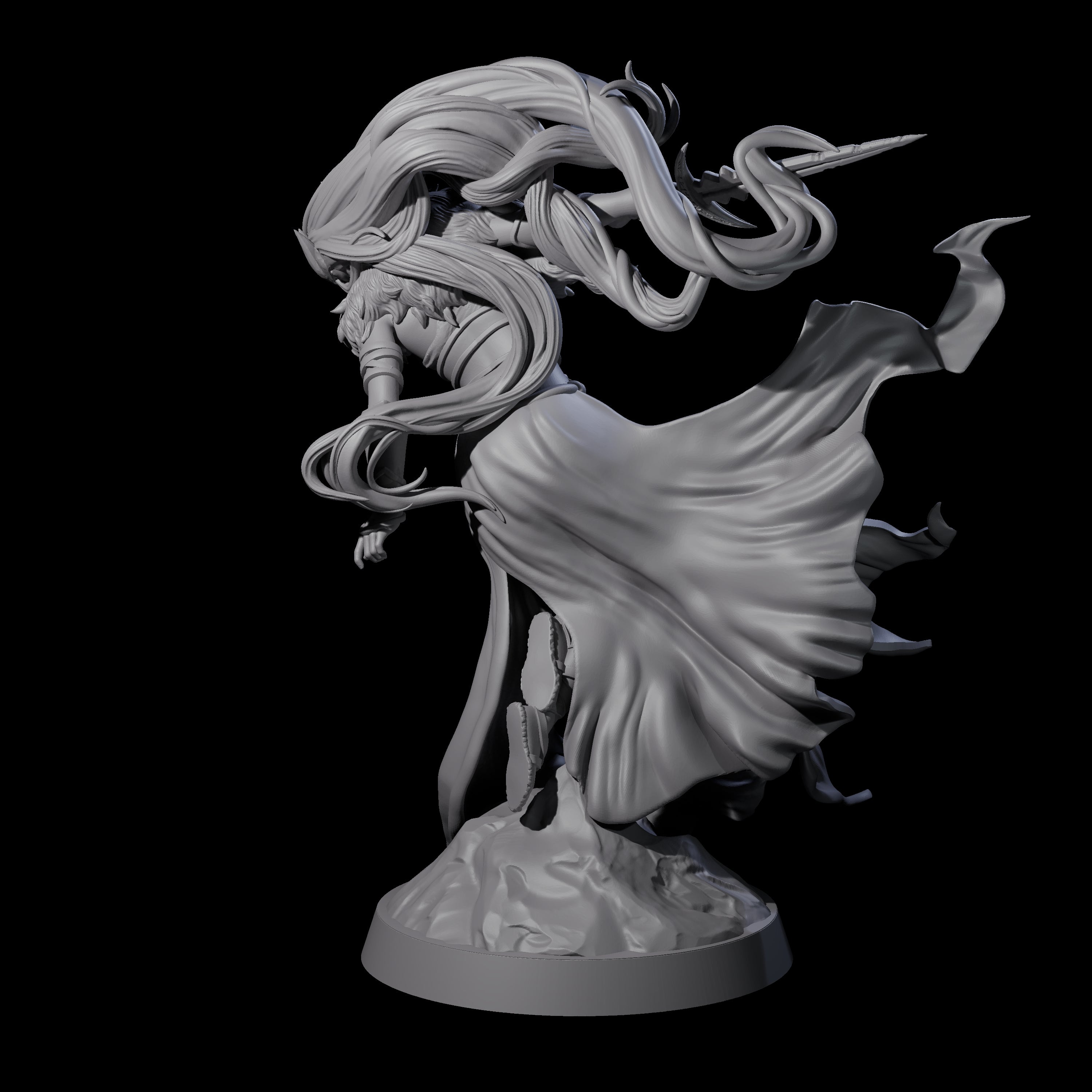 Swooping Banshee Queen Miniature for Dungeons and Dragons, Pathfinder or other TTRPGs