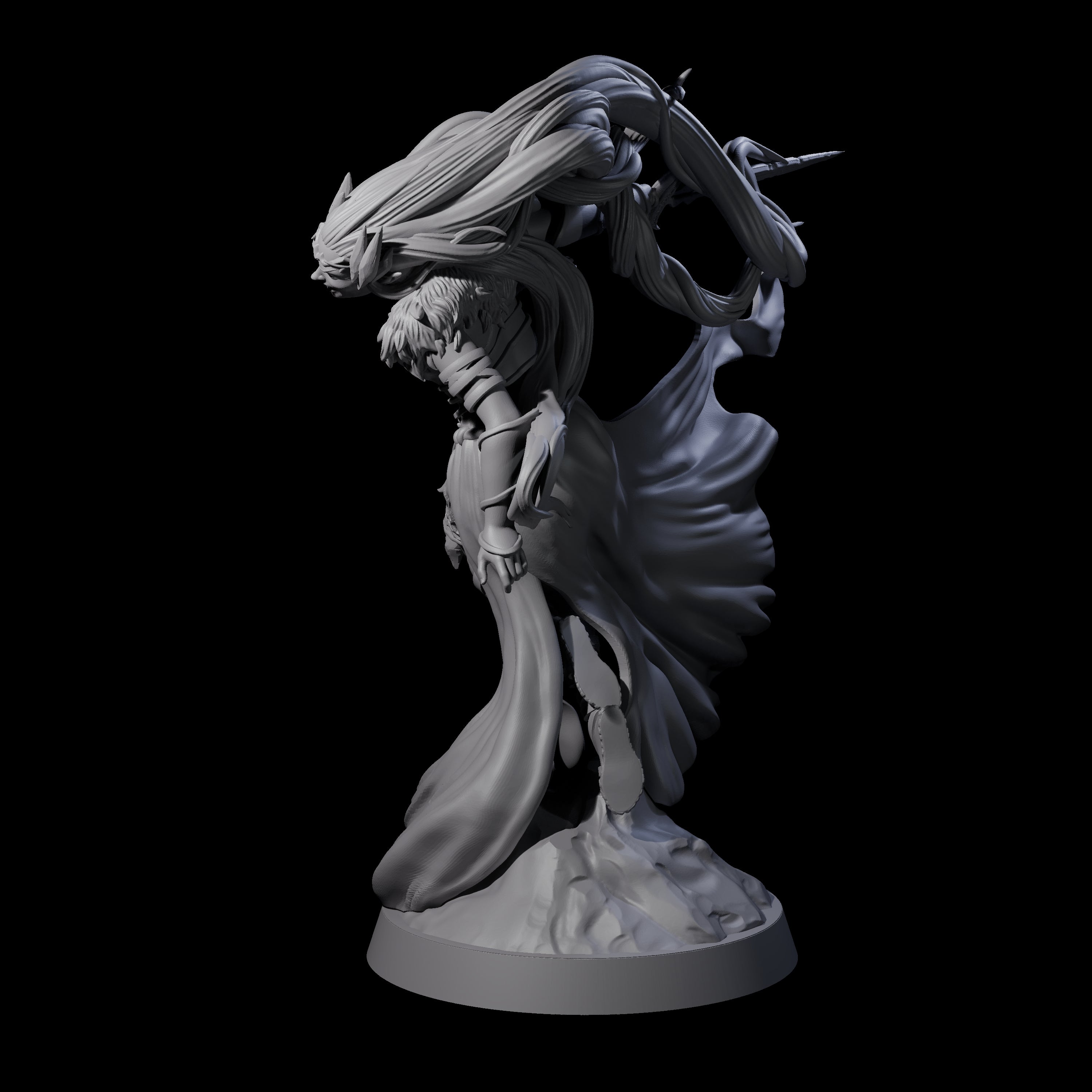 Swooping Banshee Queen Miniature for Dungeons and Dragons, Pathfinder or other TTRPGs