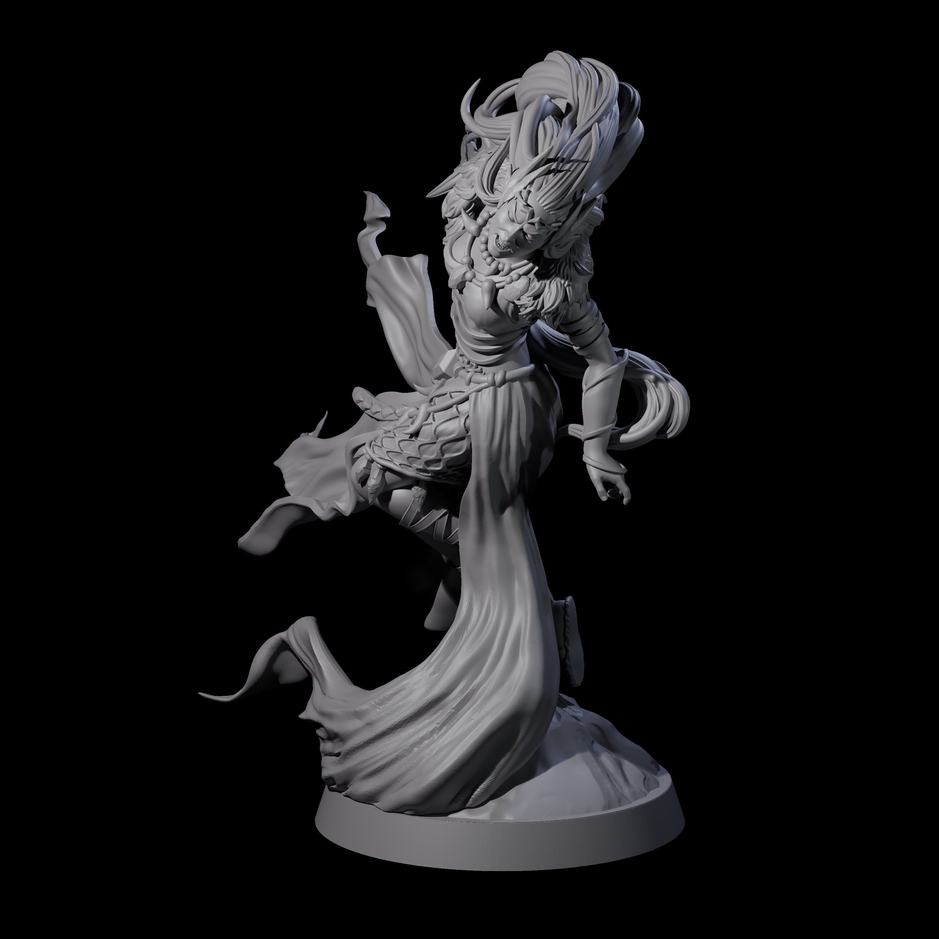 Swooping Banshee Queen Miniature for Dungeons and Dragons, Pathfinder or other TTRPGs