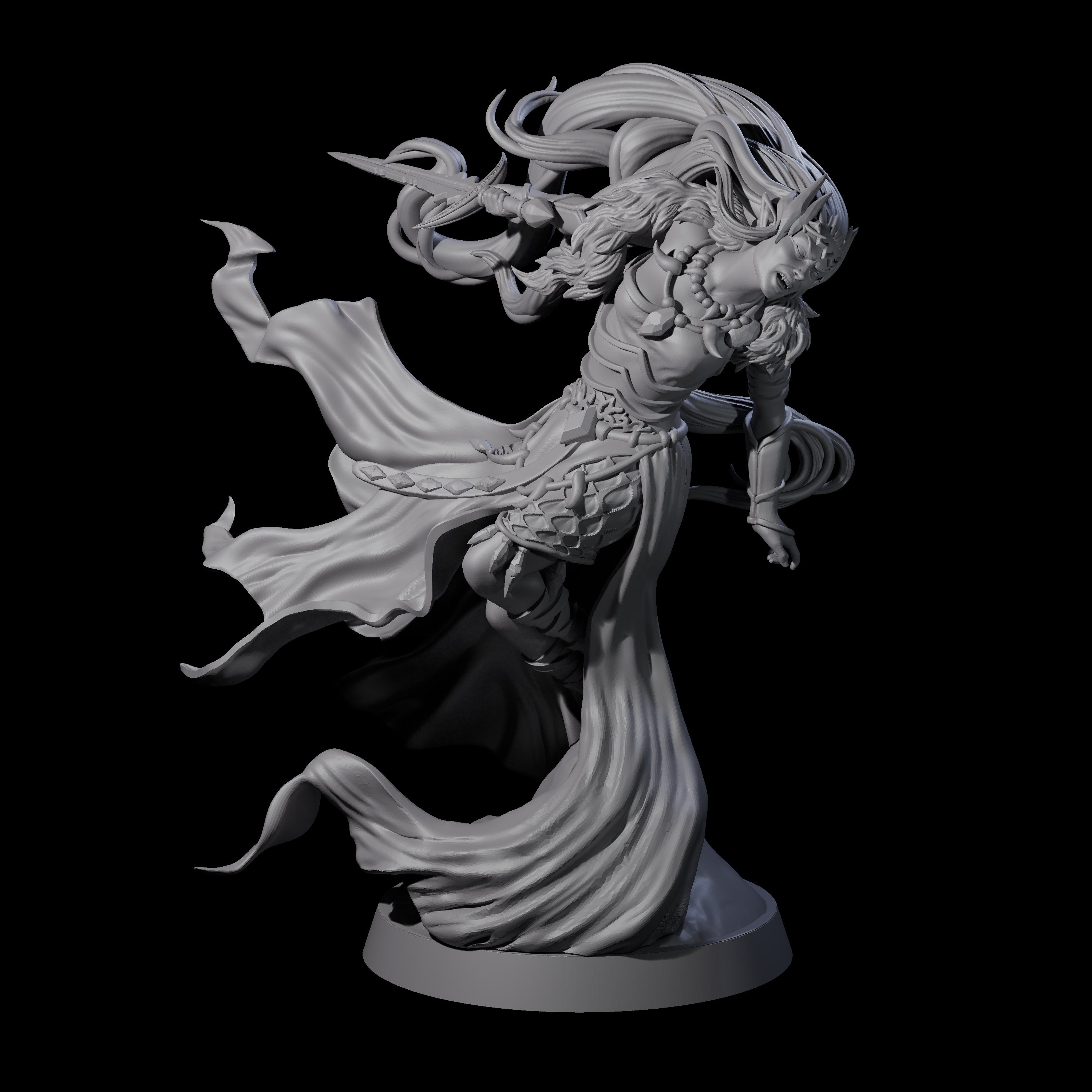 Swooping Banshee Queen Miniature for Dungeons and Dragons, Pathfinder or other TTRPGs